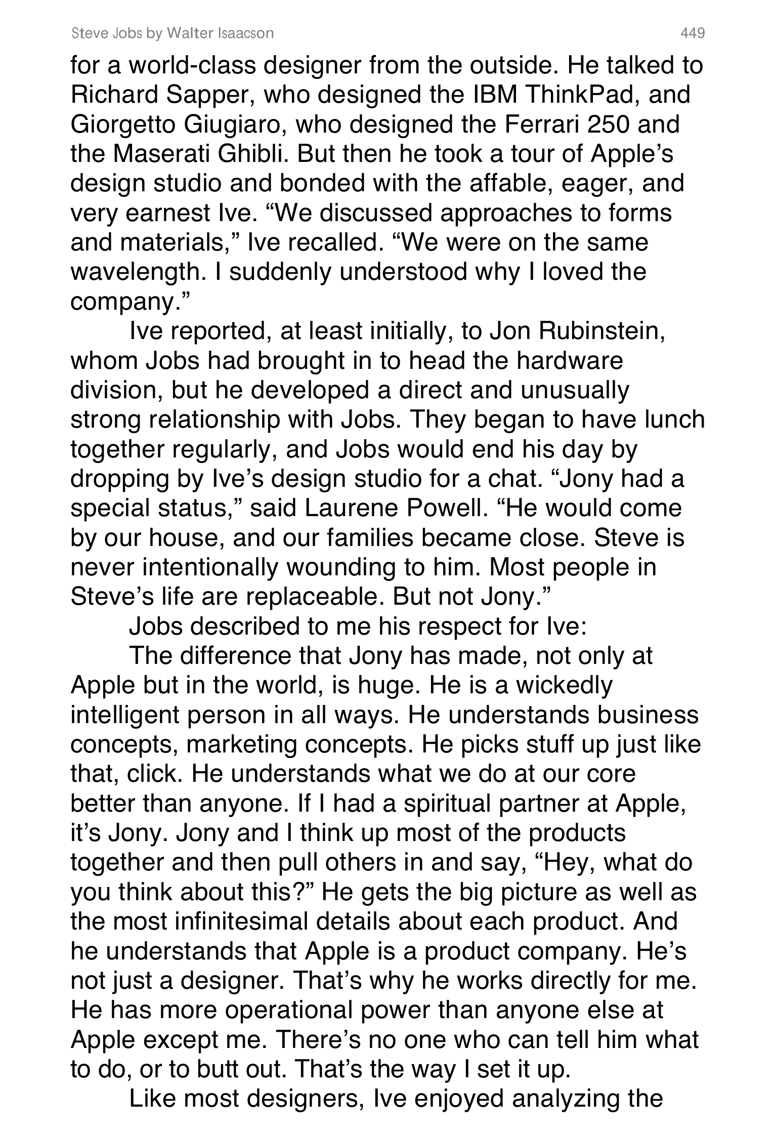 Apple Steve Jobs Biography by Walter Isaacson — page 467