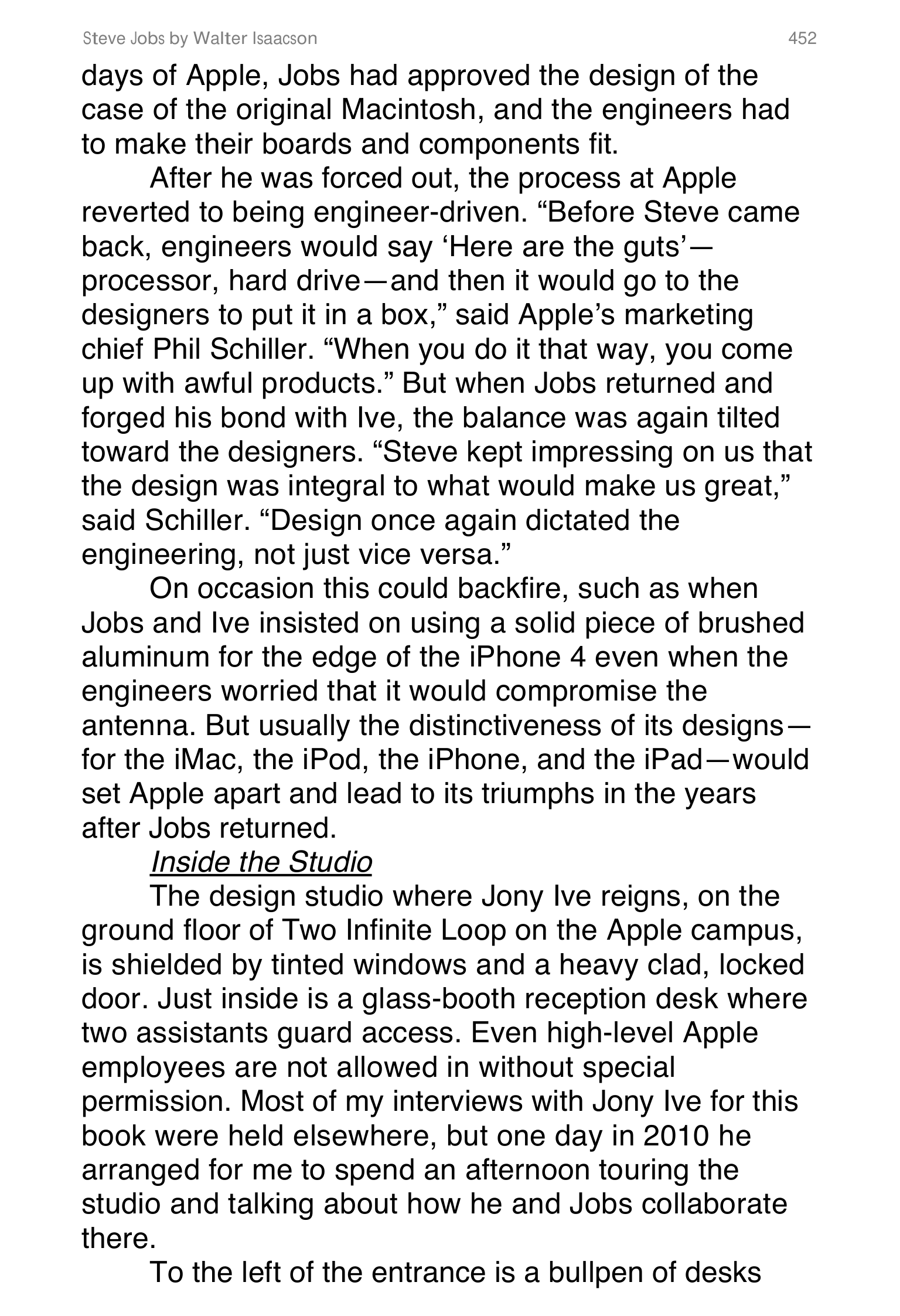 Apple Steve Jobs Biography by Walter Isaacson — page 470
