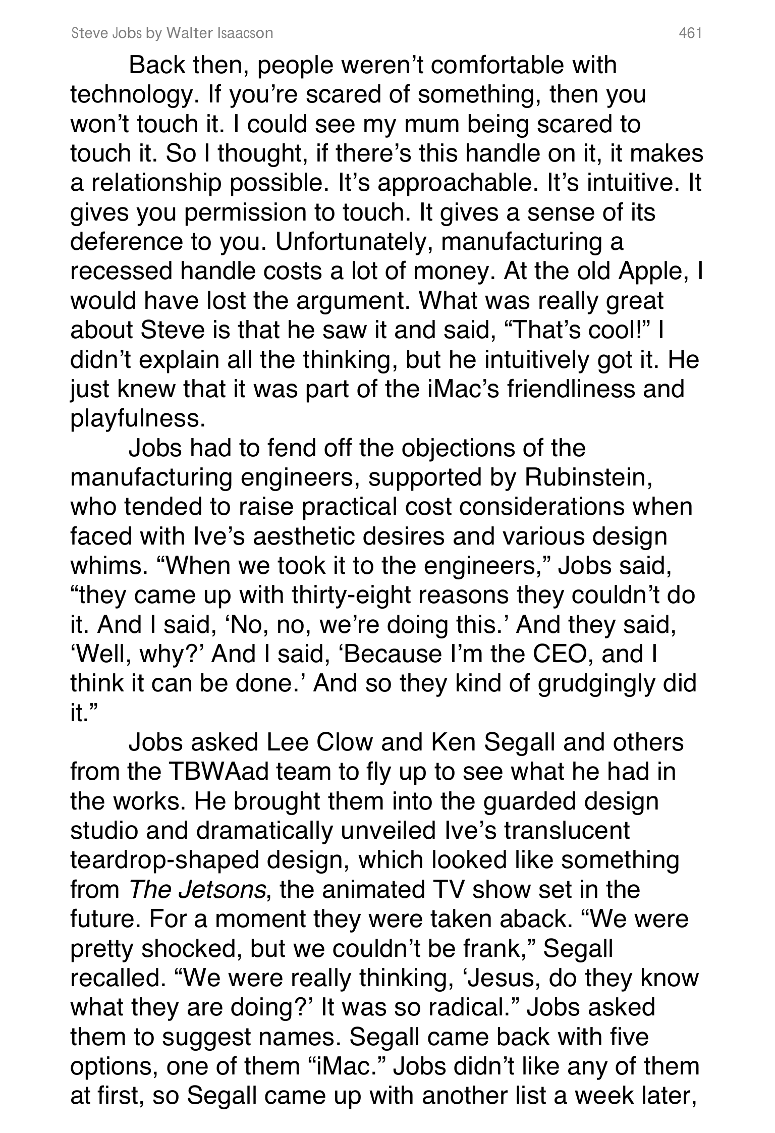 Apple Steve Jobs Biography by Walter Isaacson — page 479