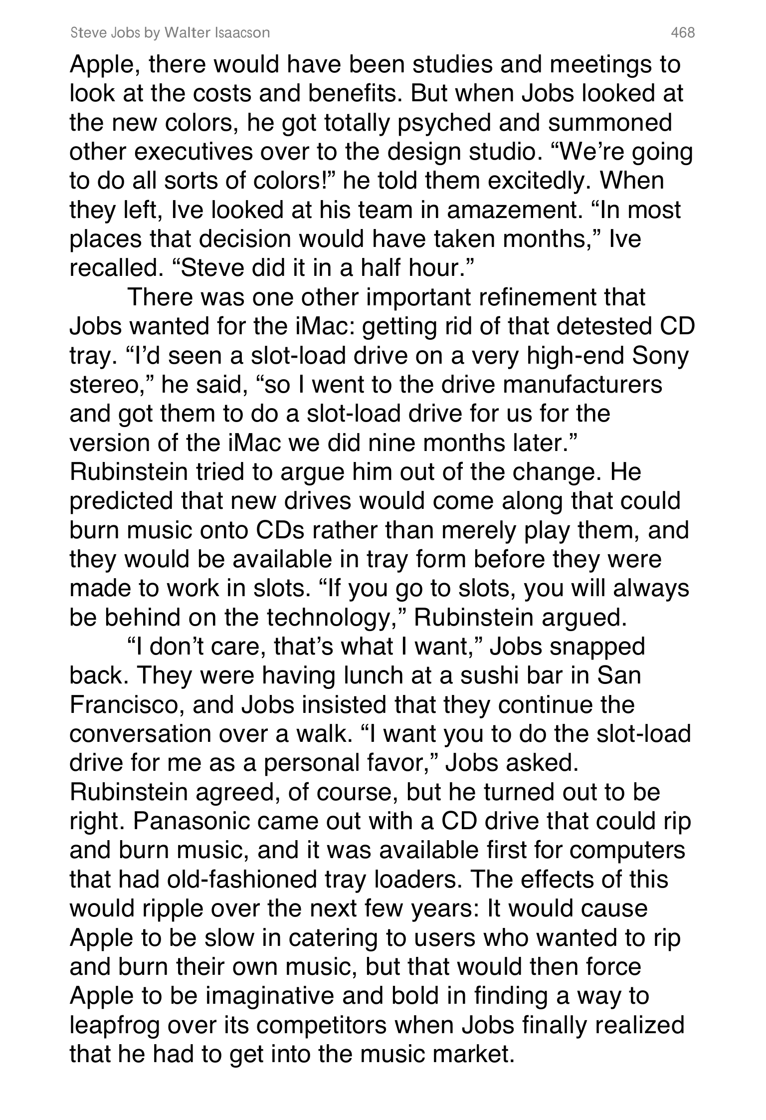 Apple Steve Jobs Biography by Walter Isaacson — page 486