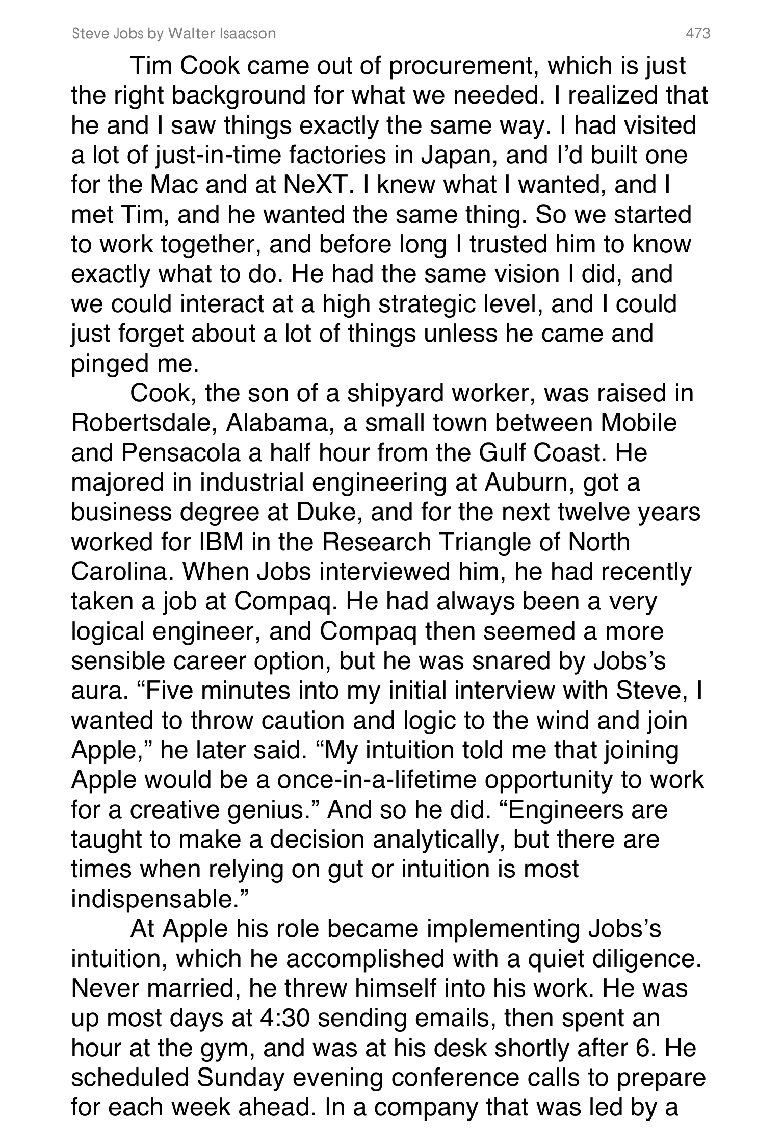 Apple Steve Jobs Biography by Walter Isaacson — page 491