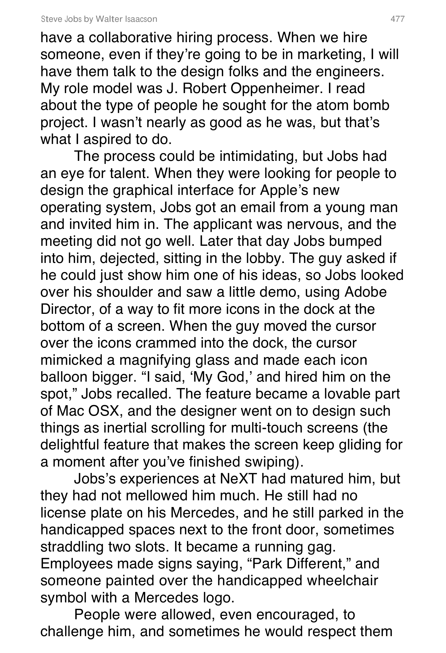 Apple Steve Jobs Biography by Walter Isaacson — page 495