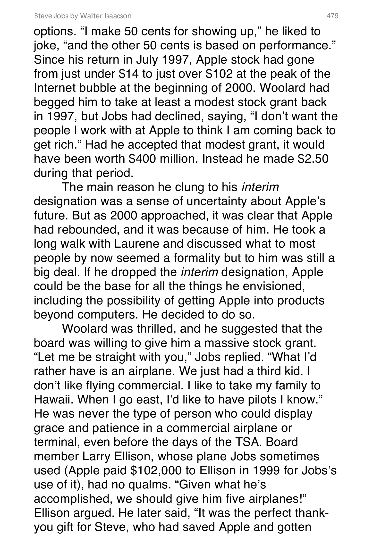 Apple Steve Jobs Biography by Walter Isaacson — page 497