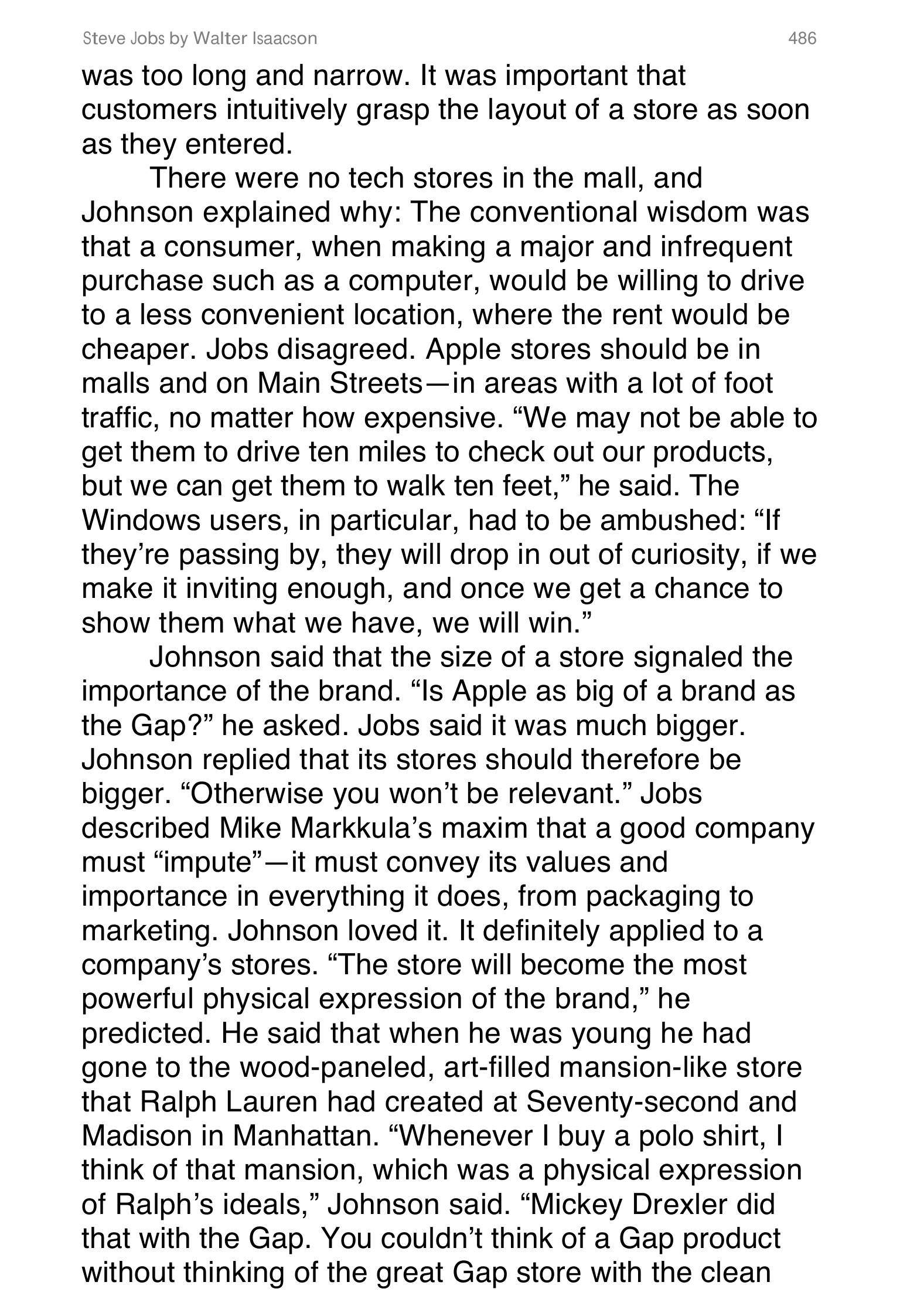 Apple Steve Jobs Biography by Walter Isaacson — page 504