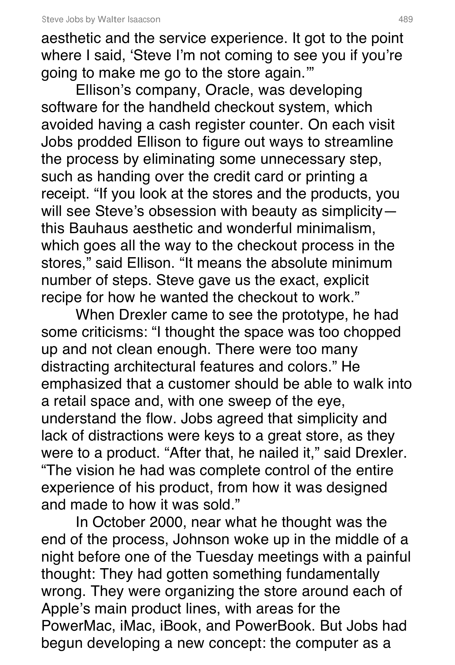 Apple Steve Jobs Biography by Walter Isaacson — page 507