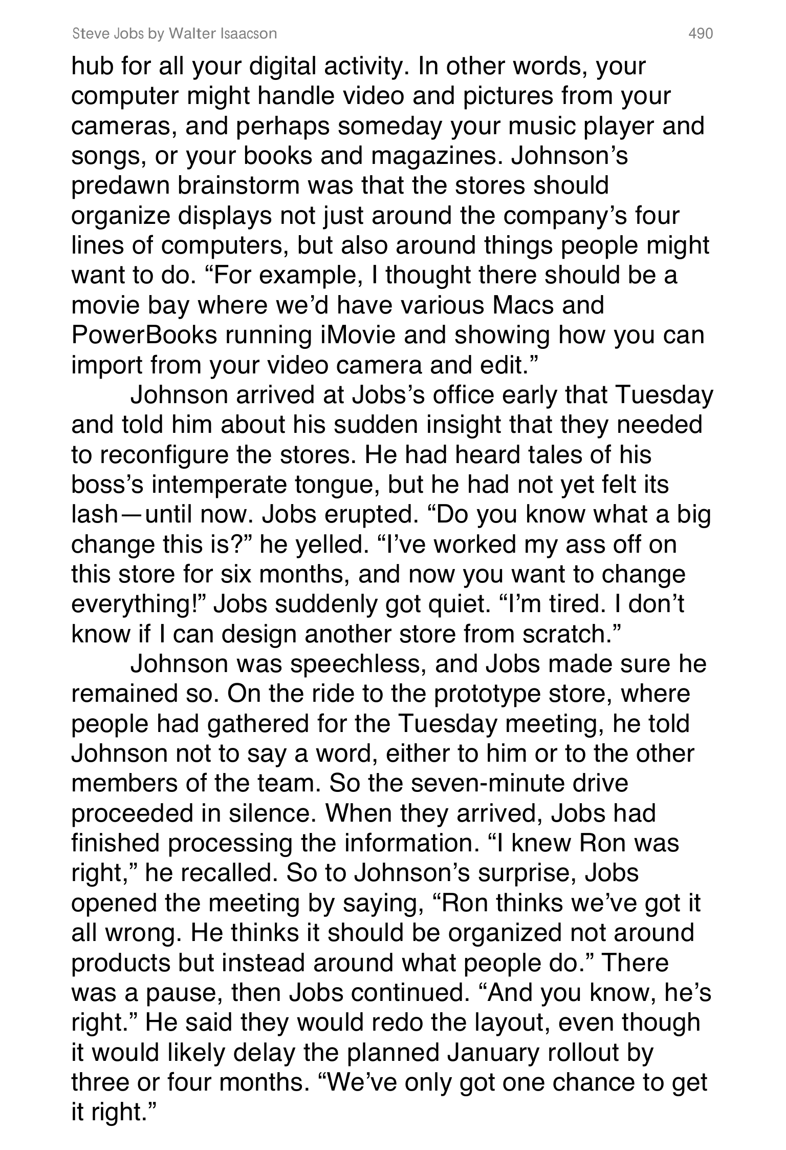 Apple Steve Jobs Biography by Walter Isaacson — page 508