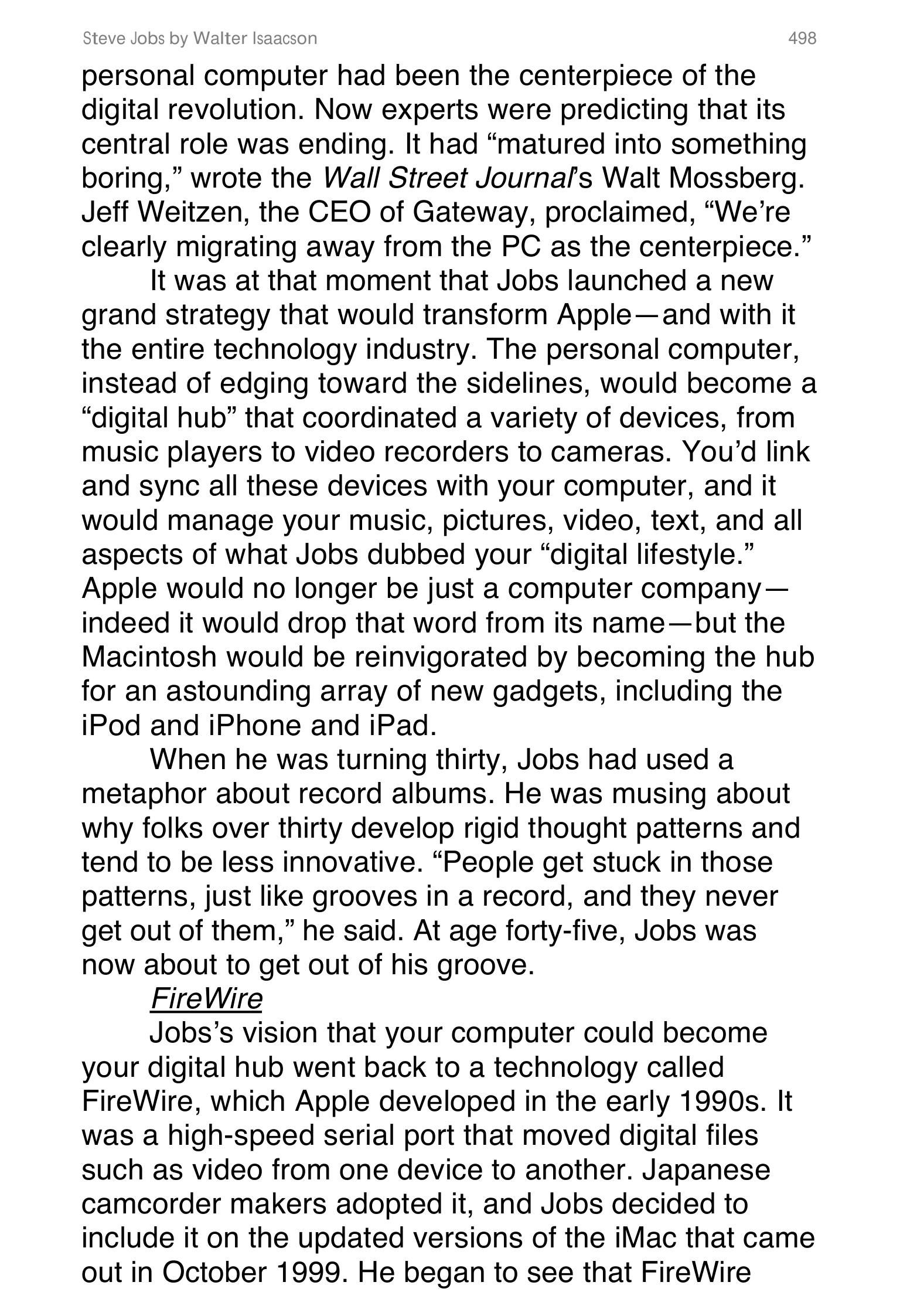 Apple Steve Jobs Biography by Walter Isaacson — page 516