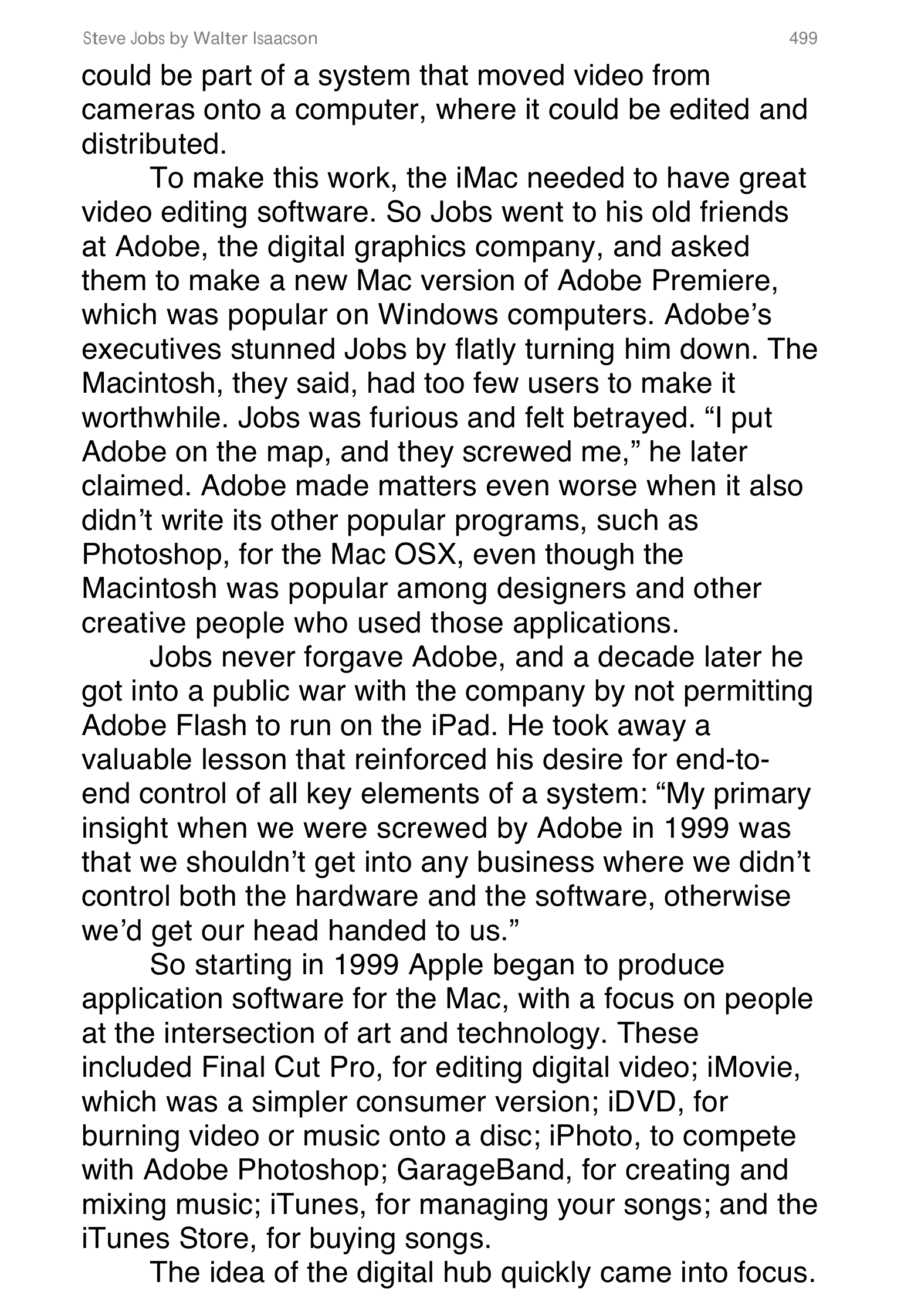 Apple Steve Jobs Biography by Walter Isaacson — page 517