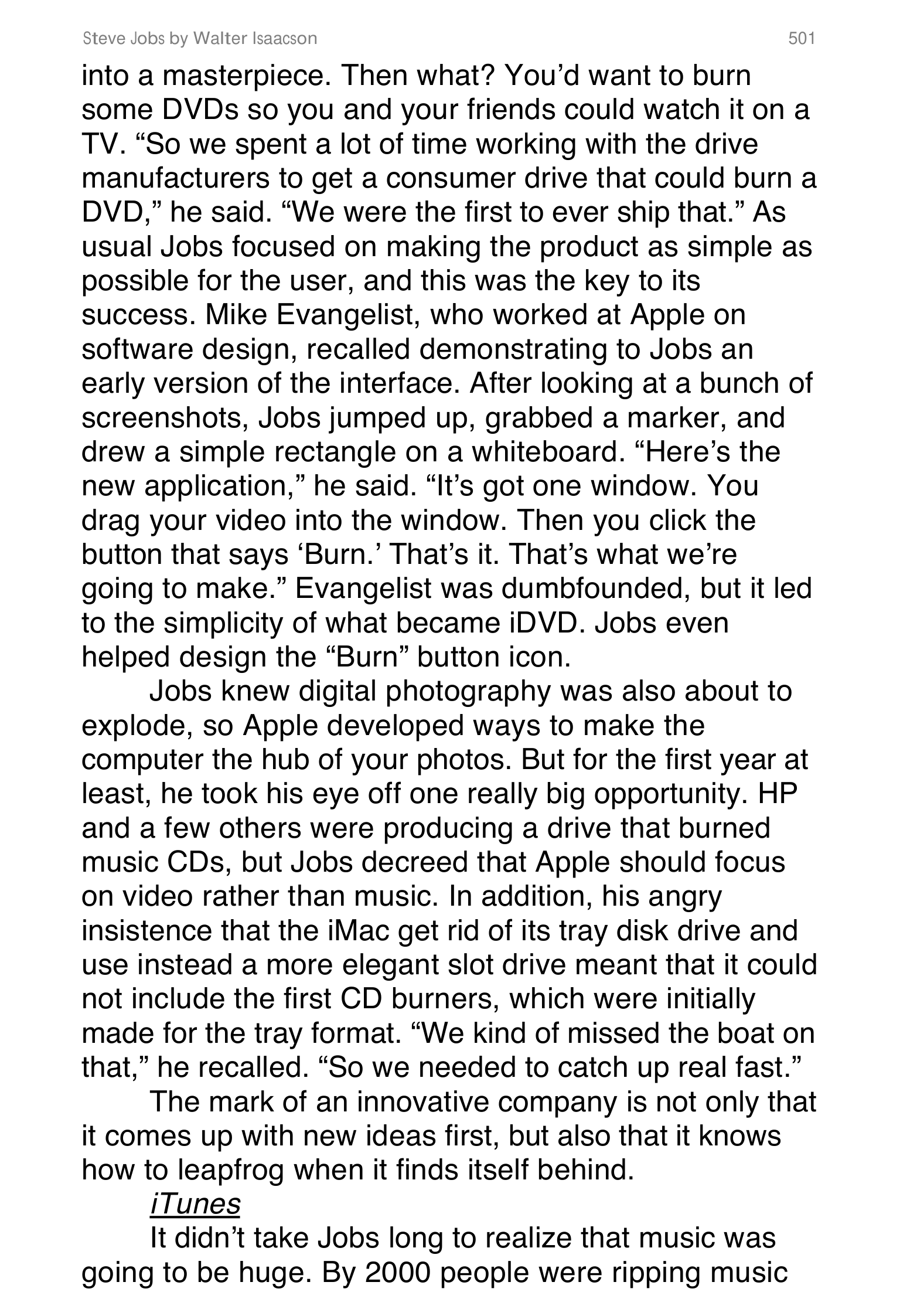 Apple Steve Jobs Biography by Walter Isaacson — page 519