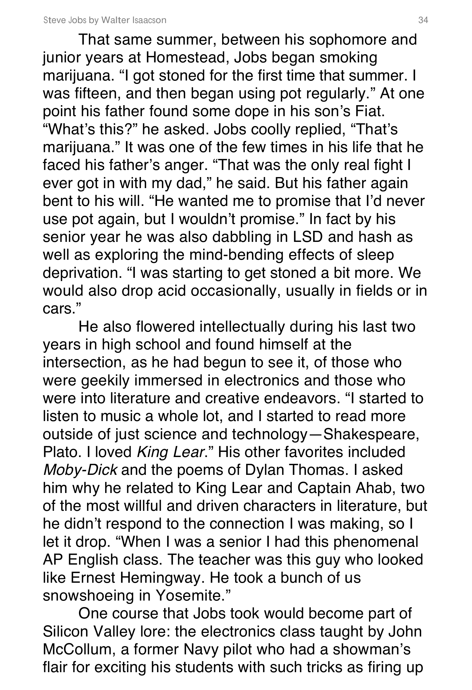 Apple Steve Jobs Biography by Walter Isaacson — page 52