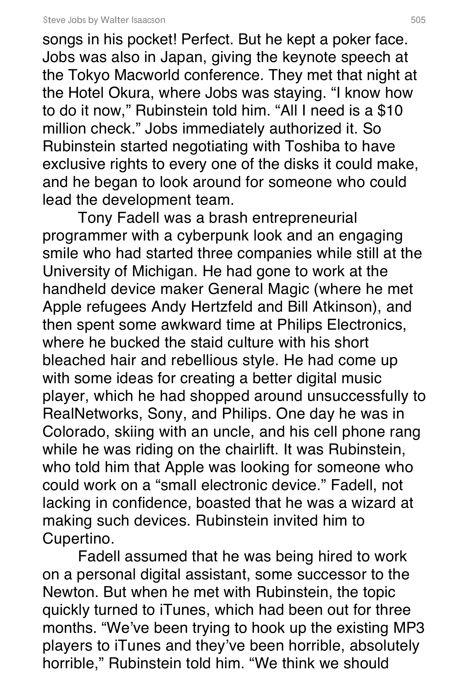 Apple Steve Jobs Biography by Walter Isaacson — page 523