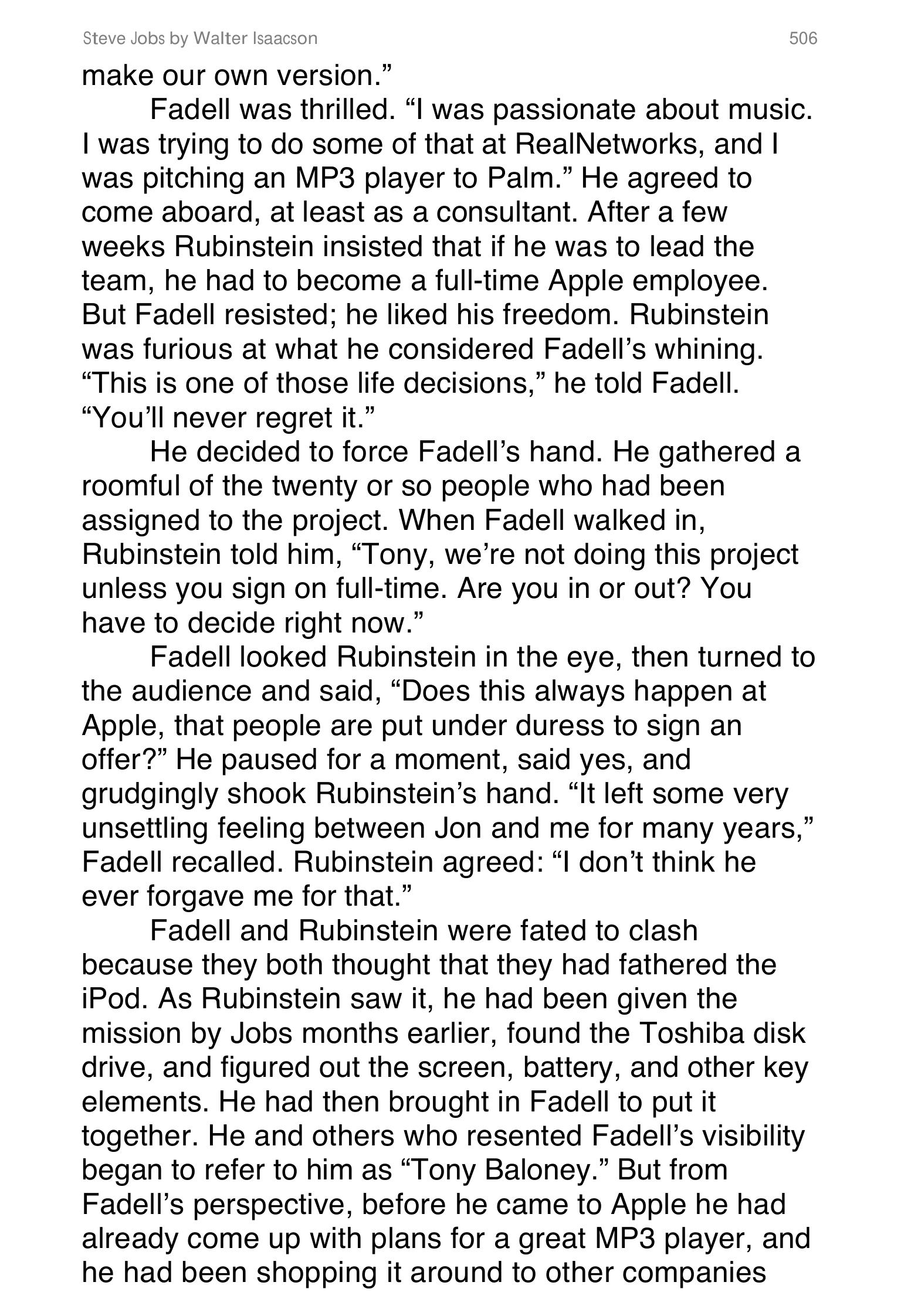 Apple Steve Jobs Biography by Walter Isaacson — page 524