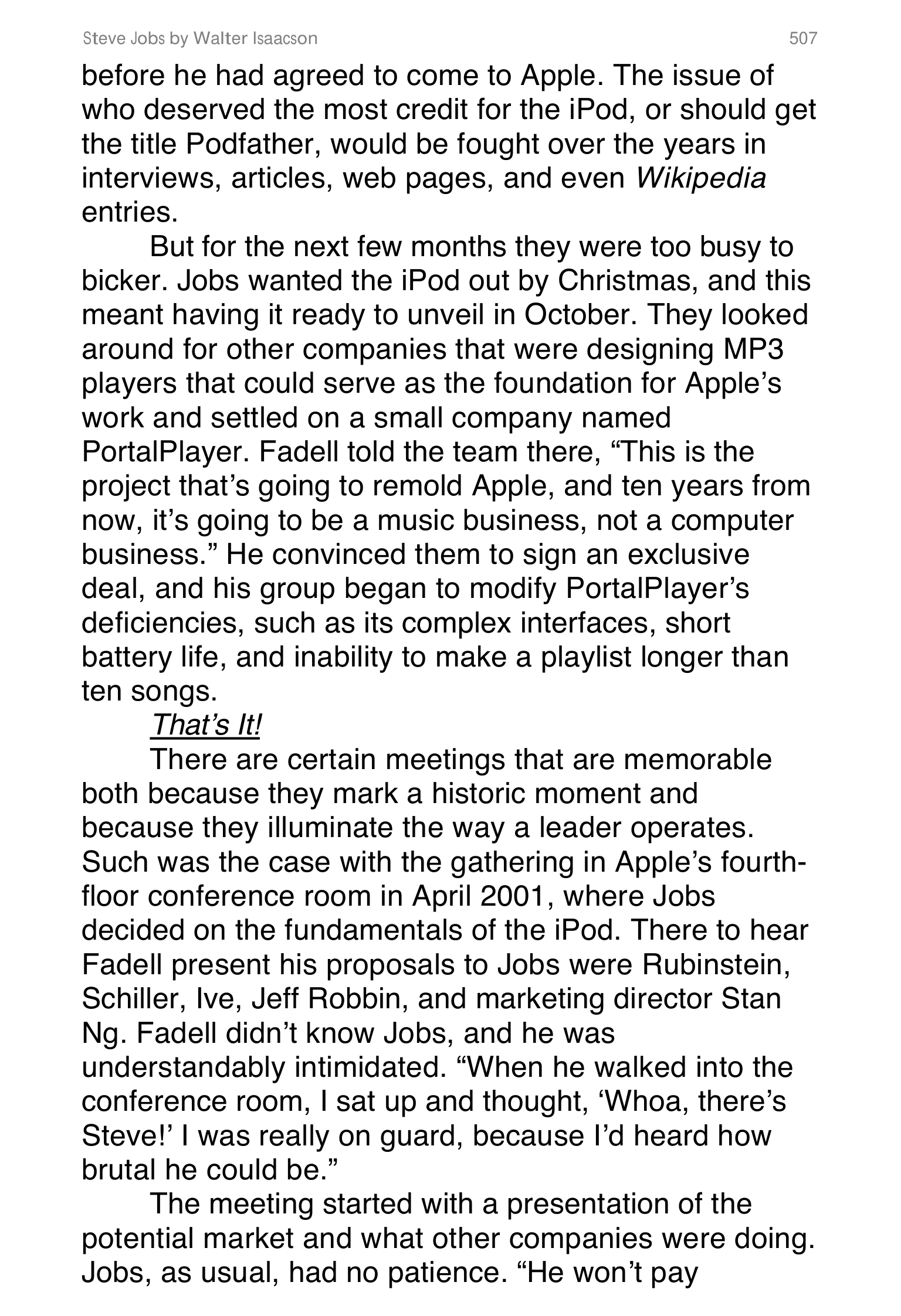 Apple Steve Jobs Biography by Walter Isaacson — page 525