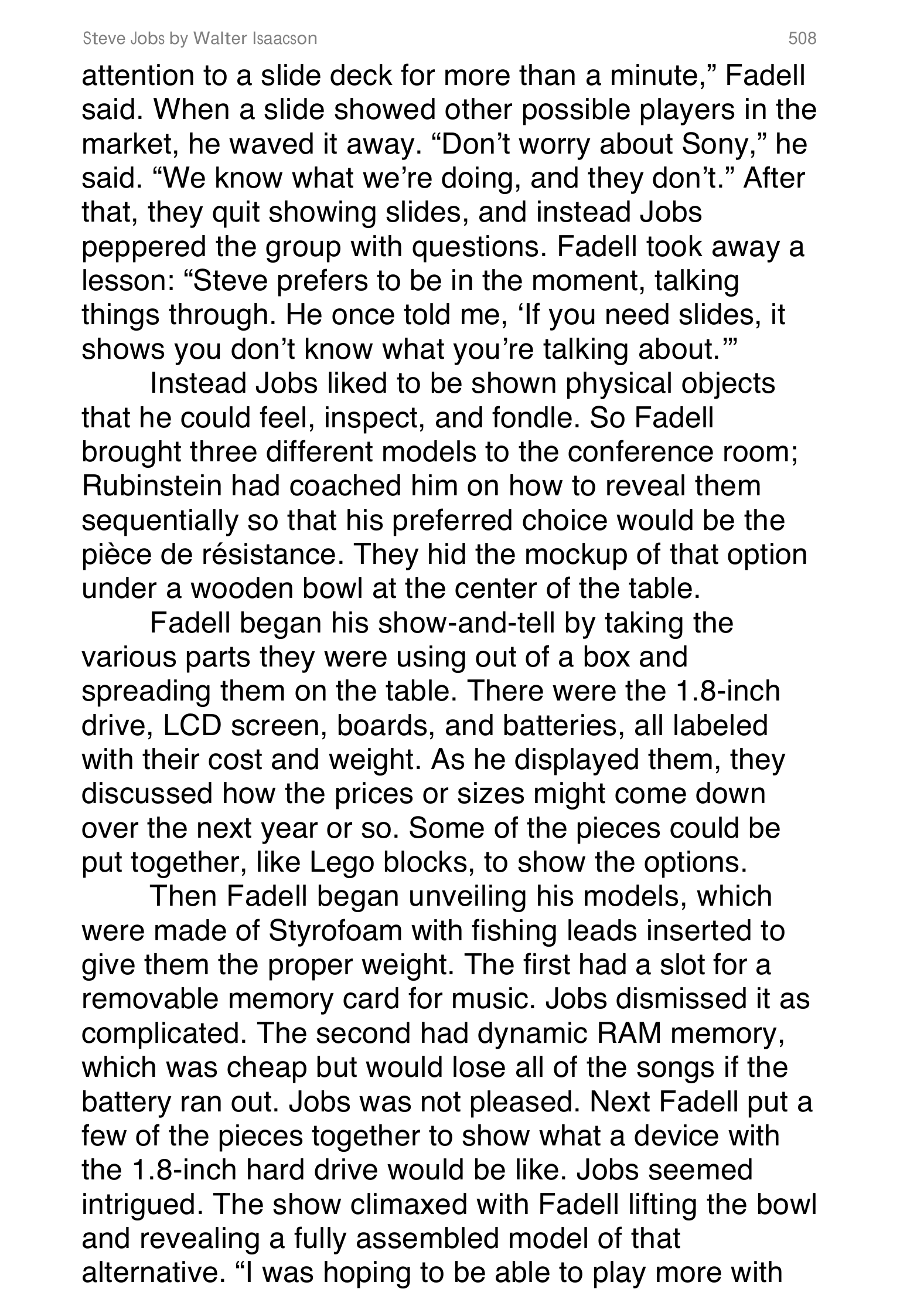 Apple Steve Jobs Biography by Walter Isaacson — page 526