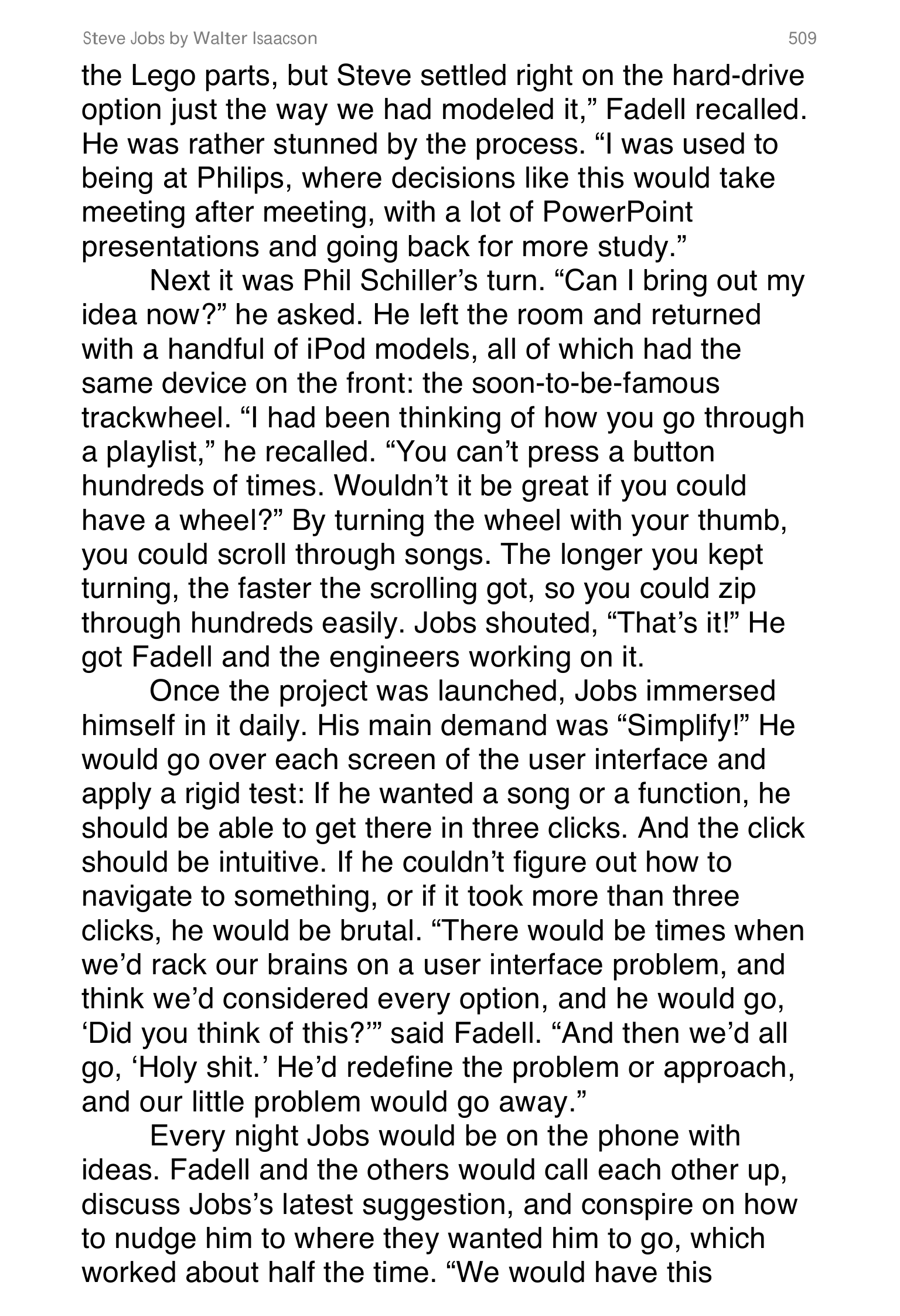 Apple Steve Jobs Biography by Walter Isaacson — page 527