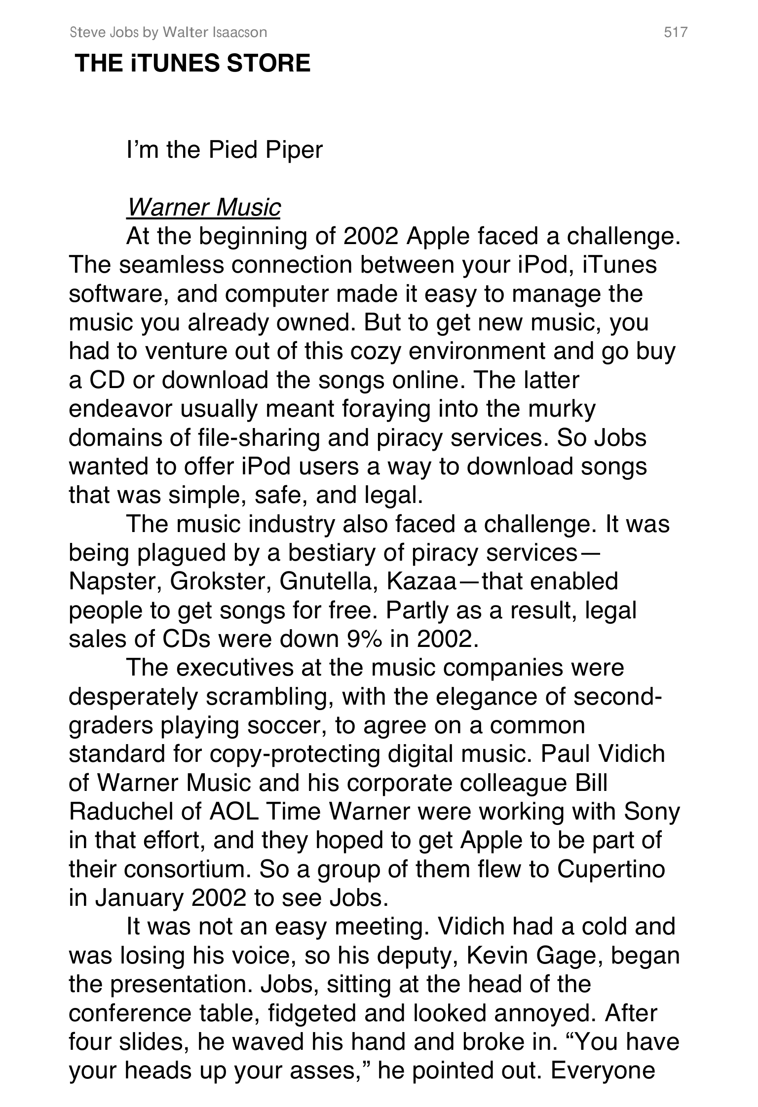 Apple Steve Jobs Biography by Walter Isaacson — page 535