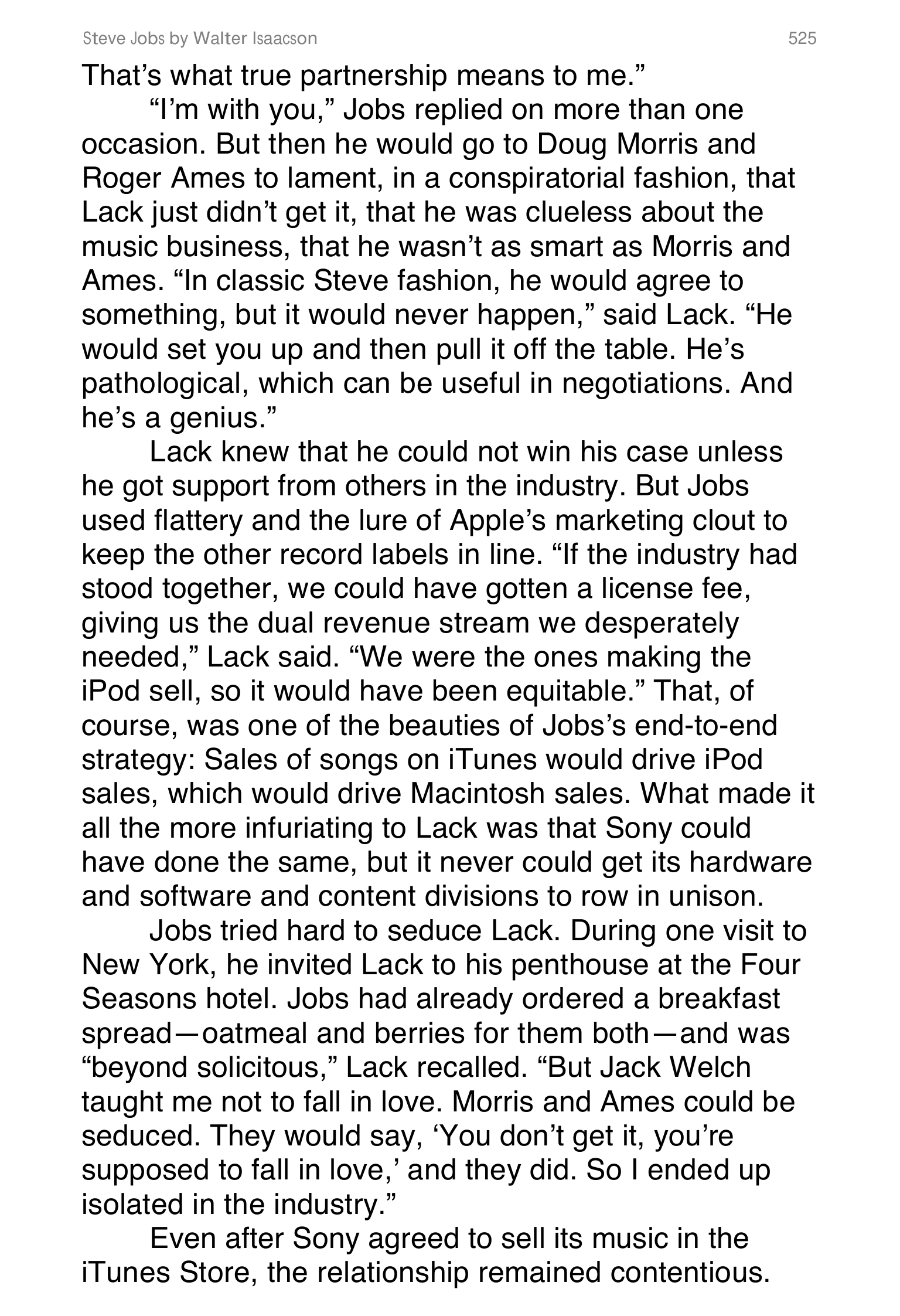 Apple Steve Jobs Biography by Walter Isaacson — page 543