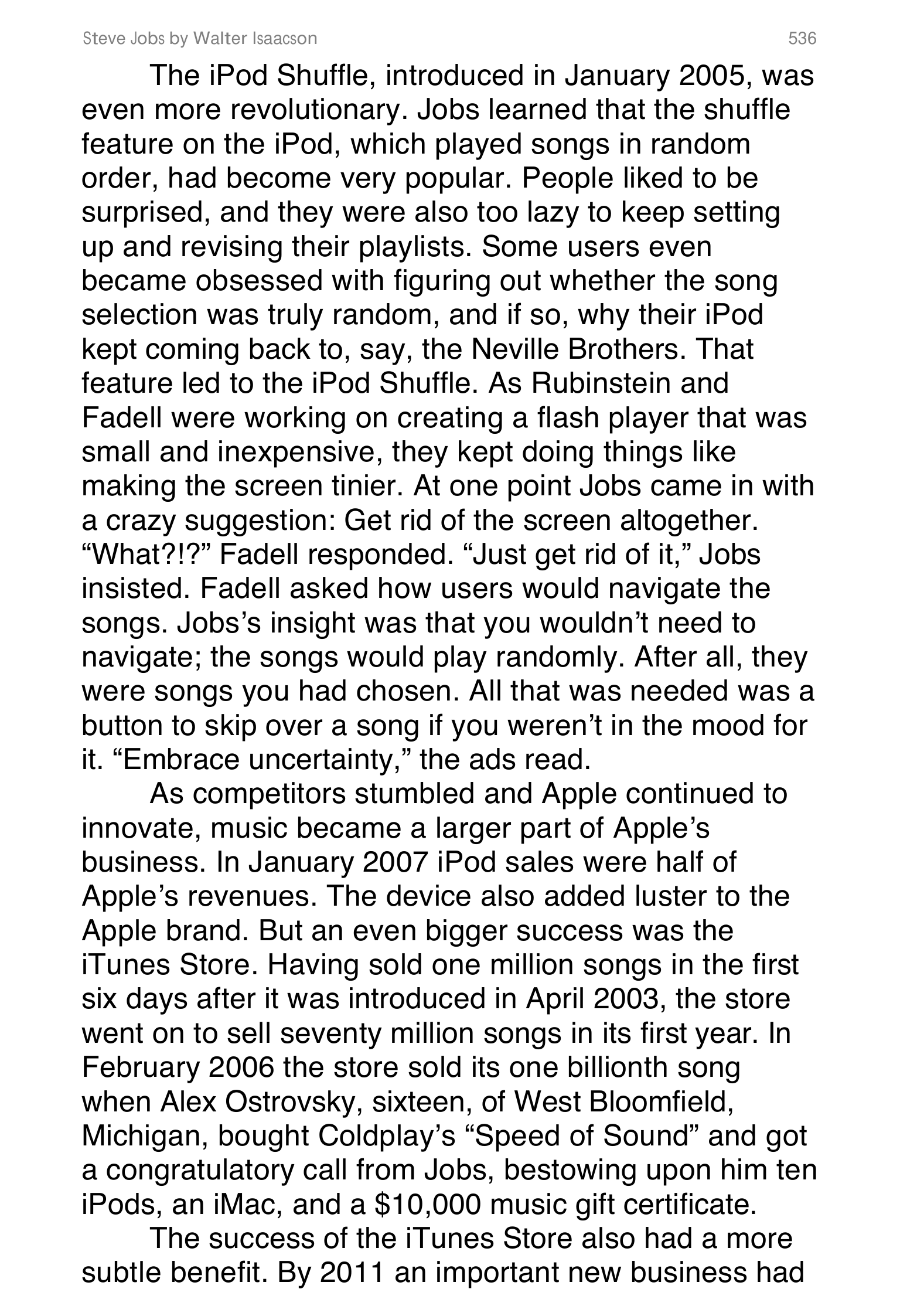 Apple Steve Jobs Biography by Walter Isaacson — page 554