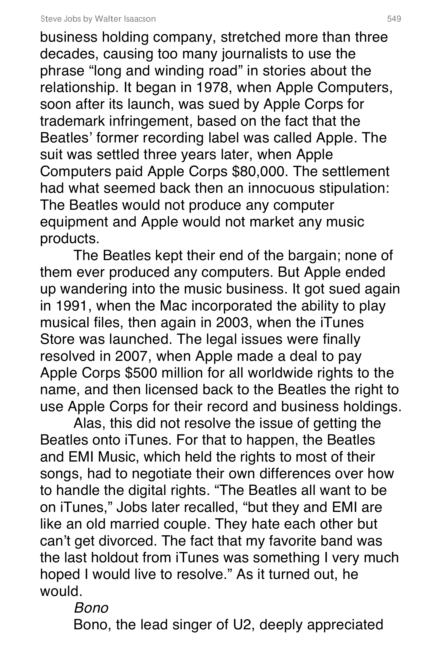 Apple Steve Jobs Biography by Walter Isaacson — page 567