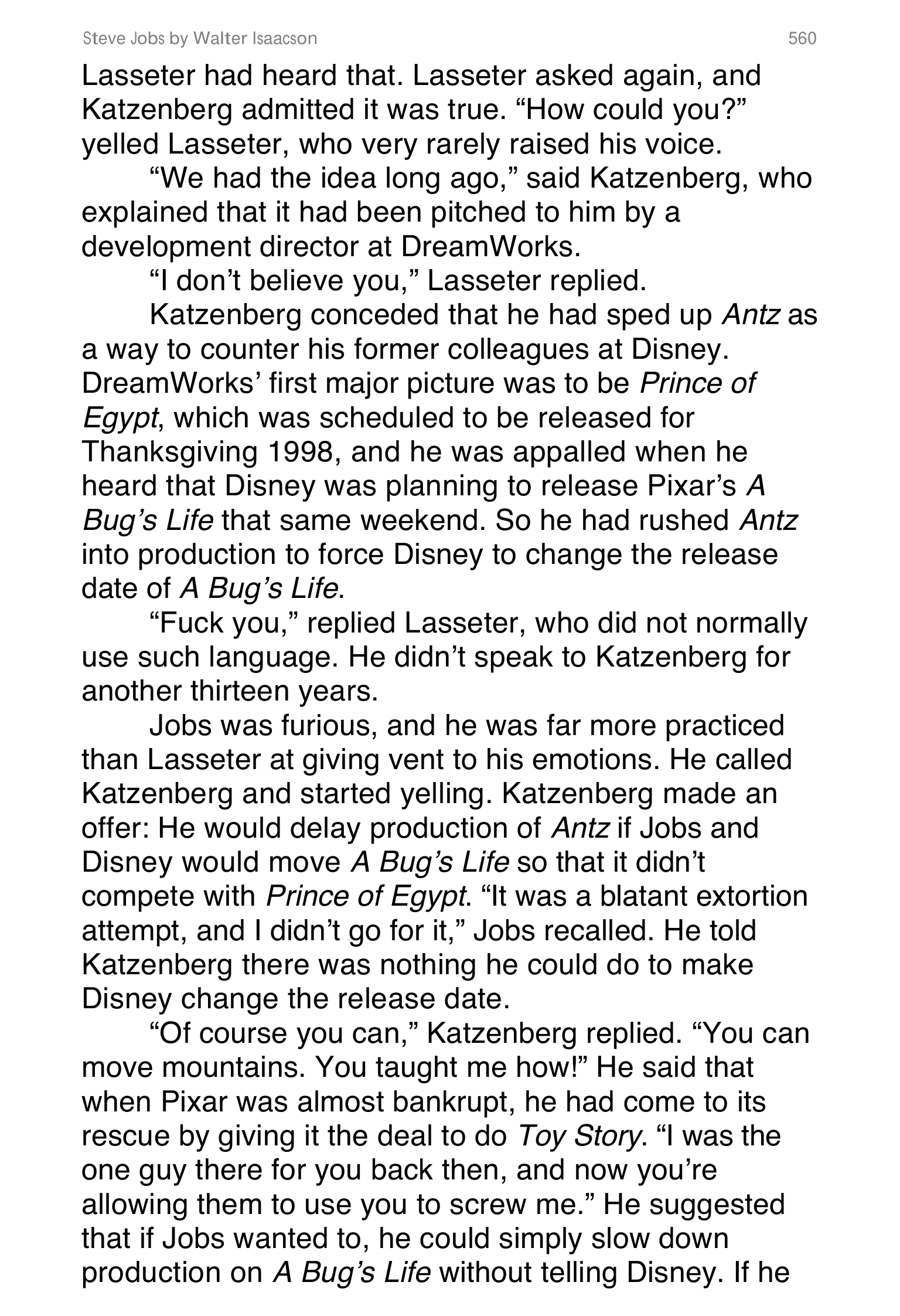 Apple Steve Jobs Biography by Walter Isaacson — page 578