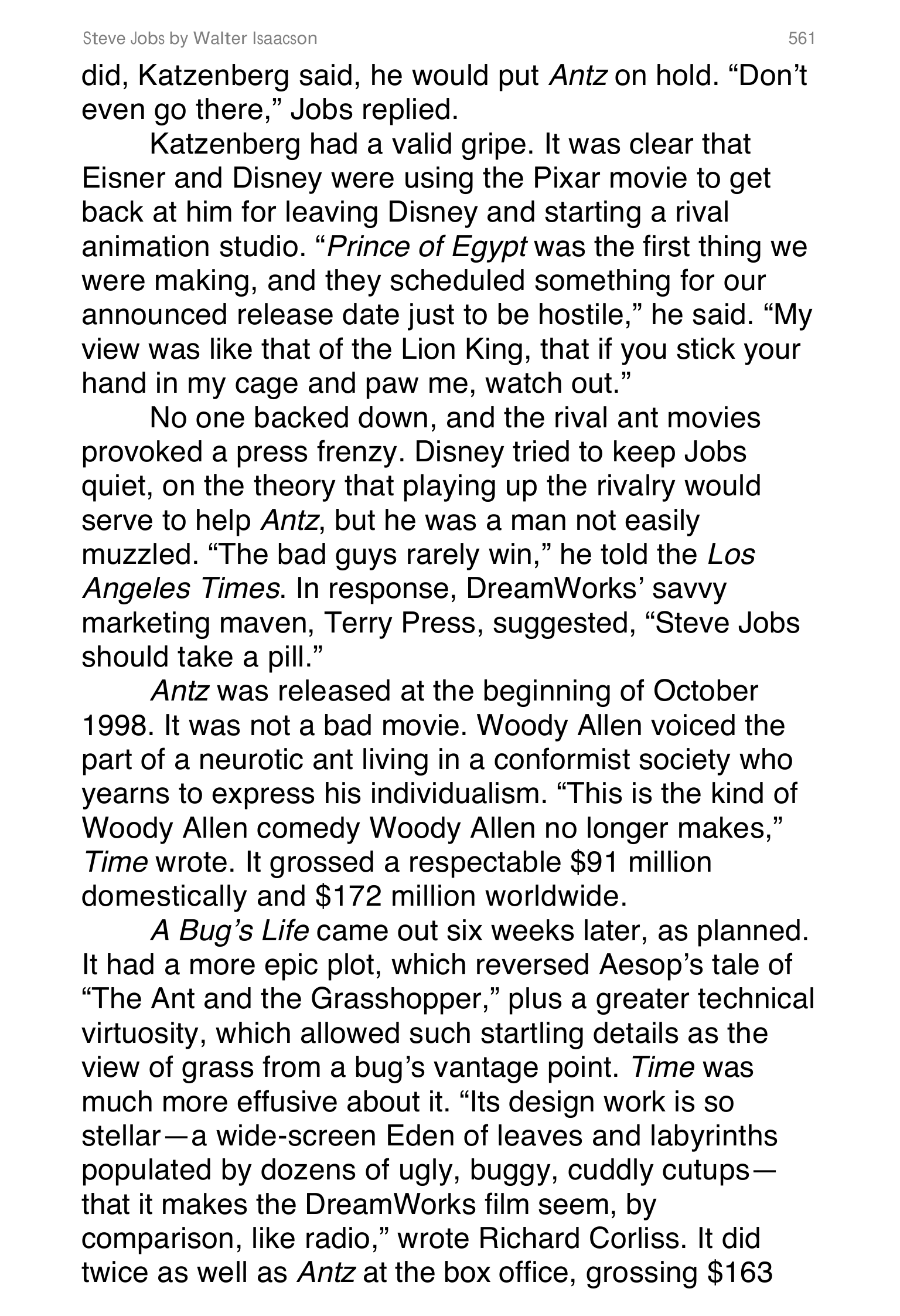 Apple Steve Jobs Biography by Walter Isaacson — page 579
