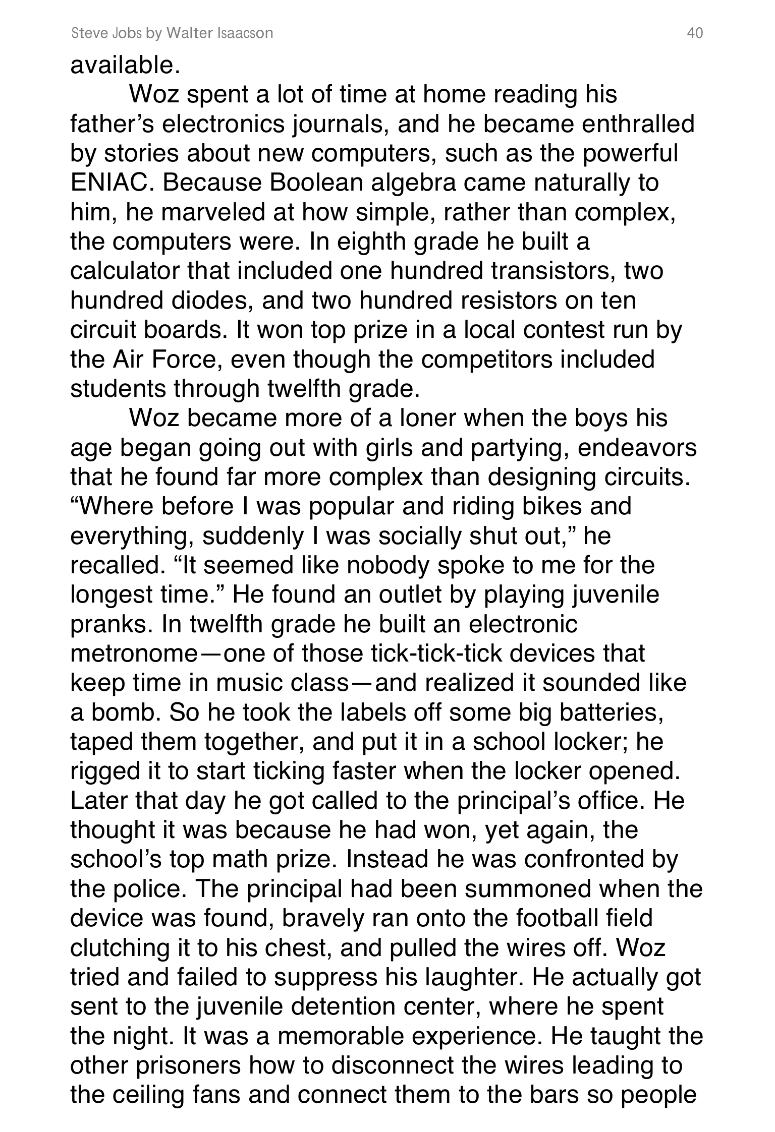 Apple Steve Jobs Biography by Walter Isaacson — page 58