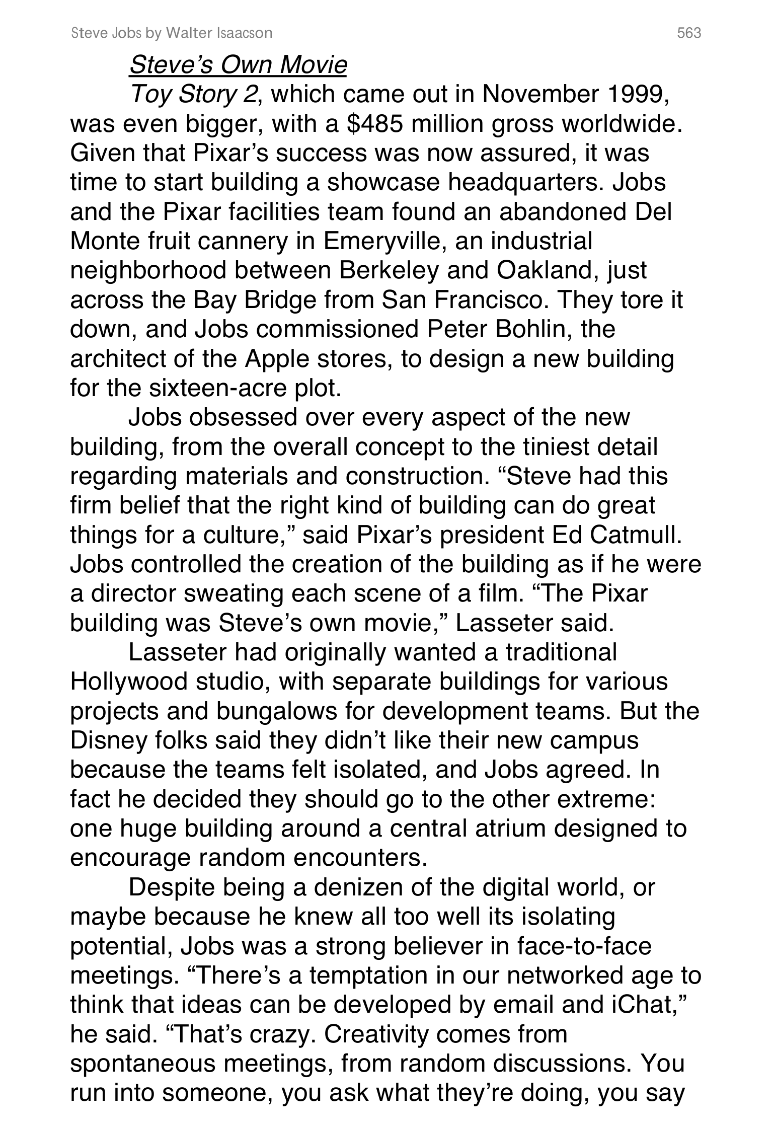 Apple Steve Jobs Biography by Walter Isaacson — page 581