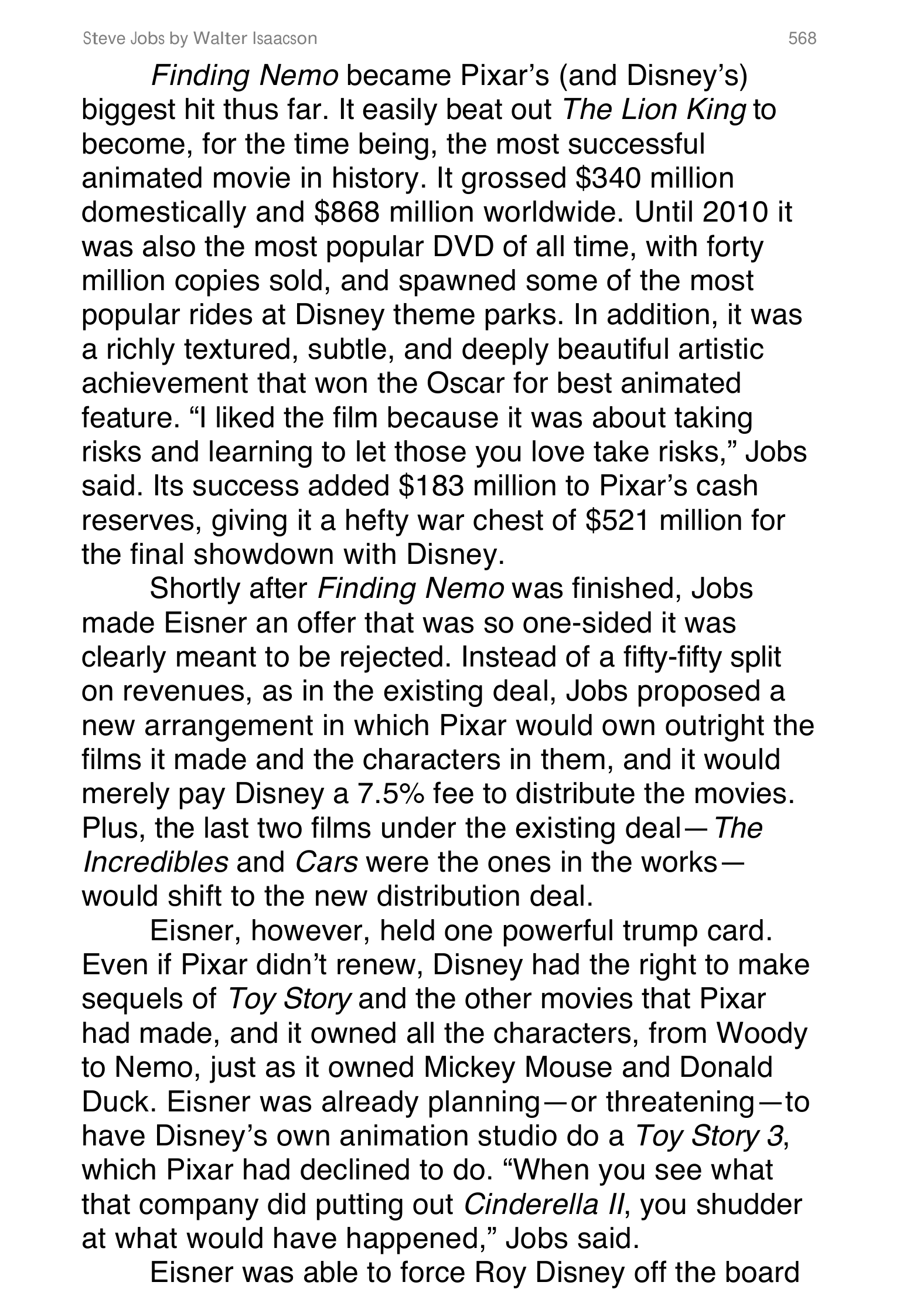 Apple Steve Jobs Biography by Walter Isaacson — page 586