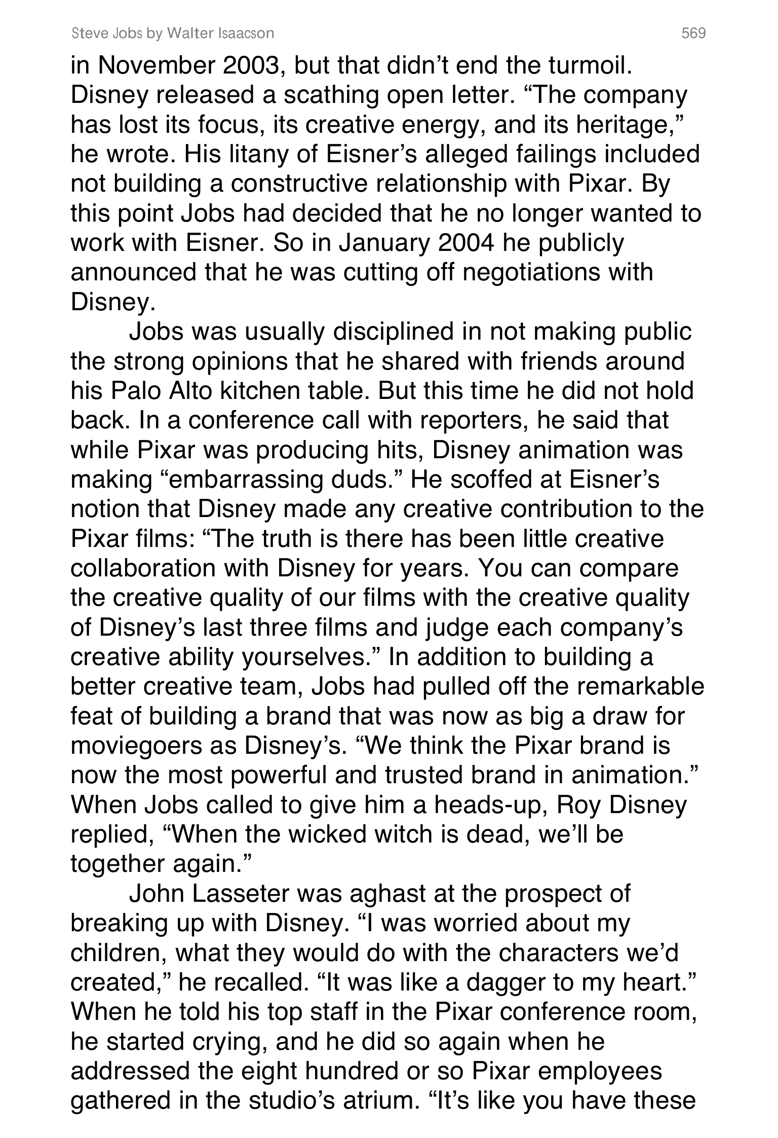 Apple Steve Jobs Biography by Walter Isaacson — page 587