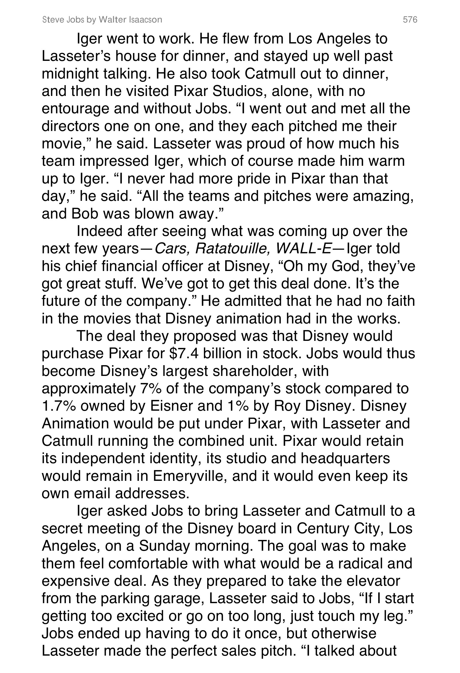 Apple Steve Jobs Biography by Walter Isaacson — page 594