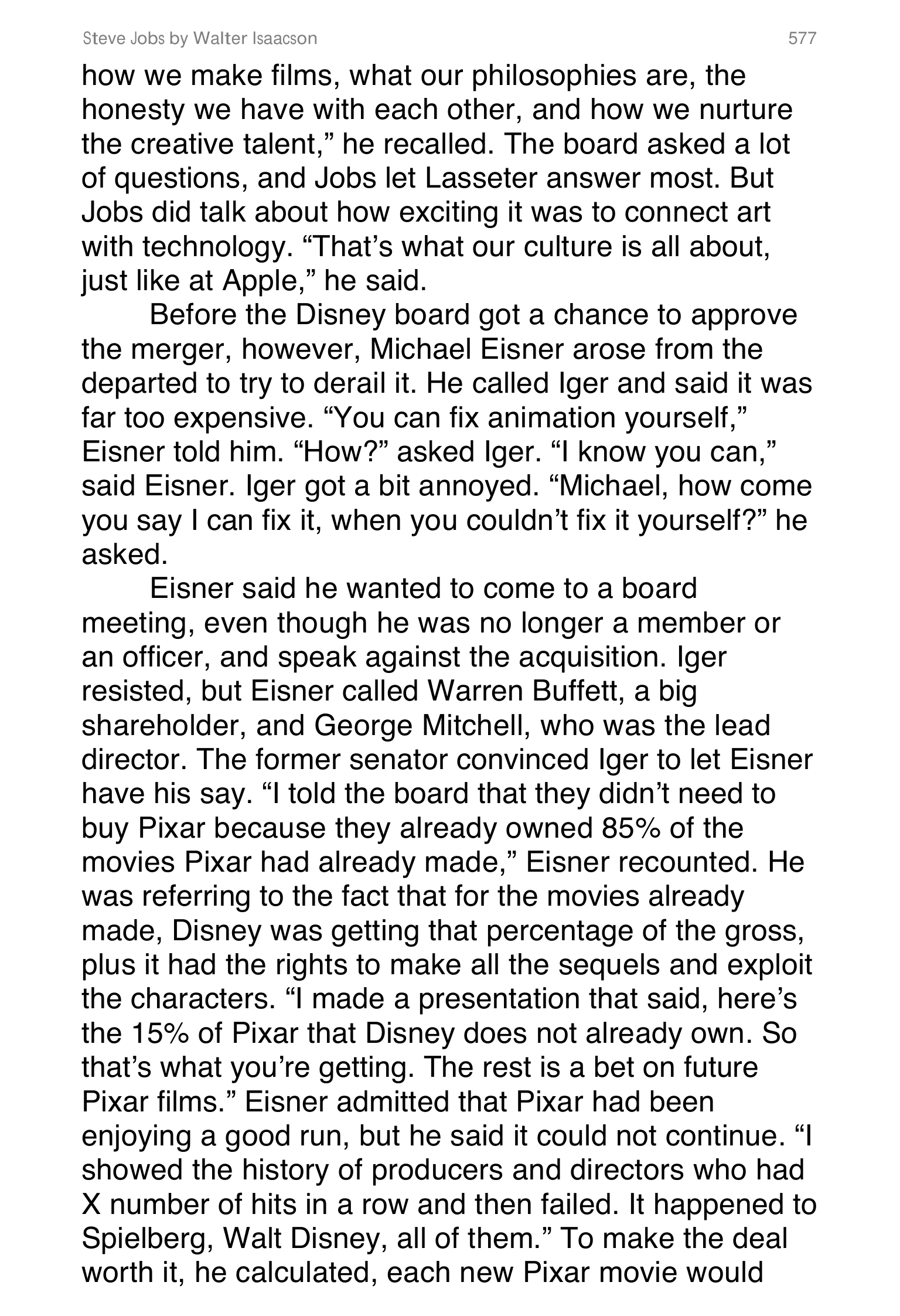 Apple Steve Jobs Biography by Walter Isaacson — page 595