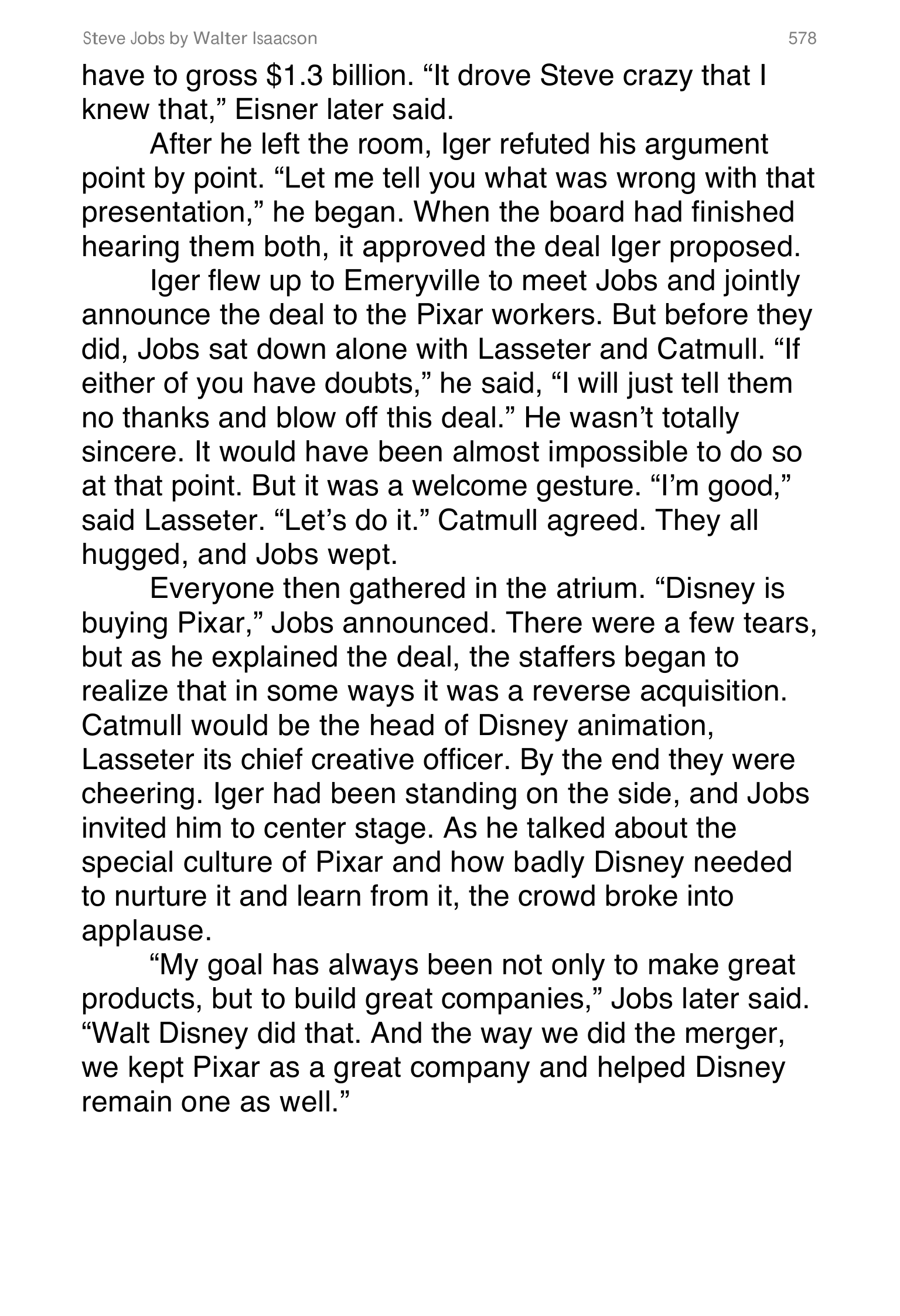 Apple Steve Jobs Biography by Walter Isaacson — page 596