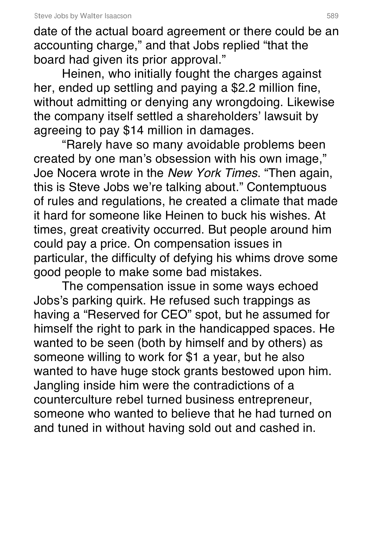 Apple Steve Jobs Biography by Walter Isaacson — page 607