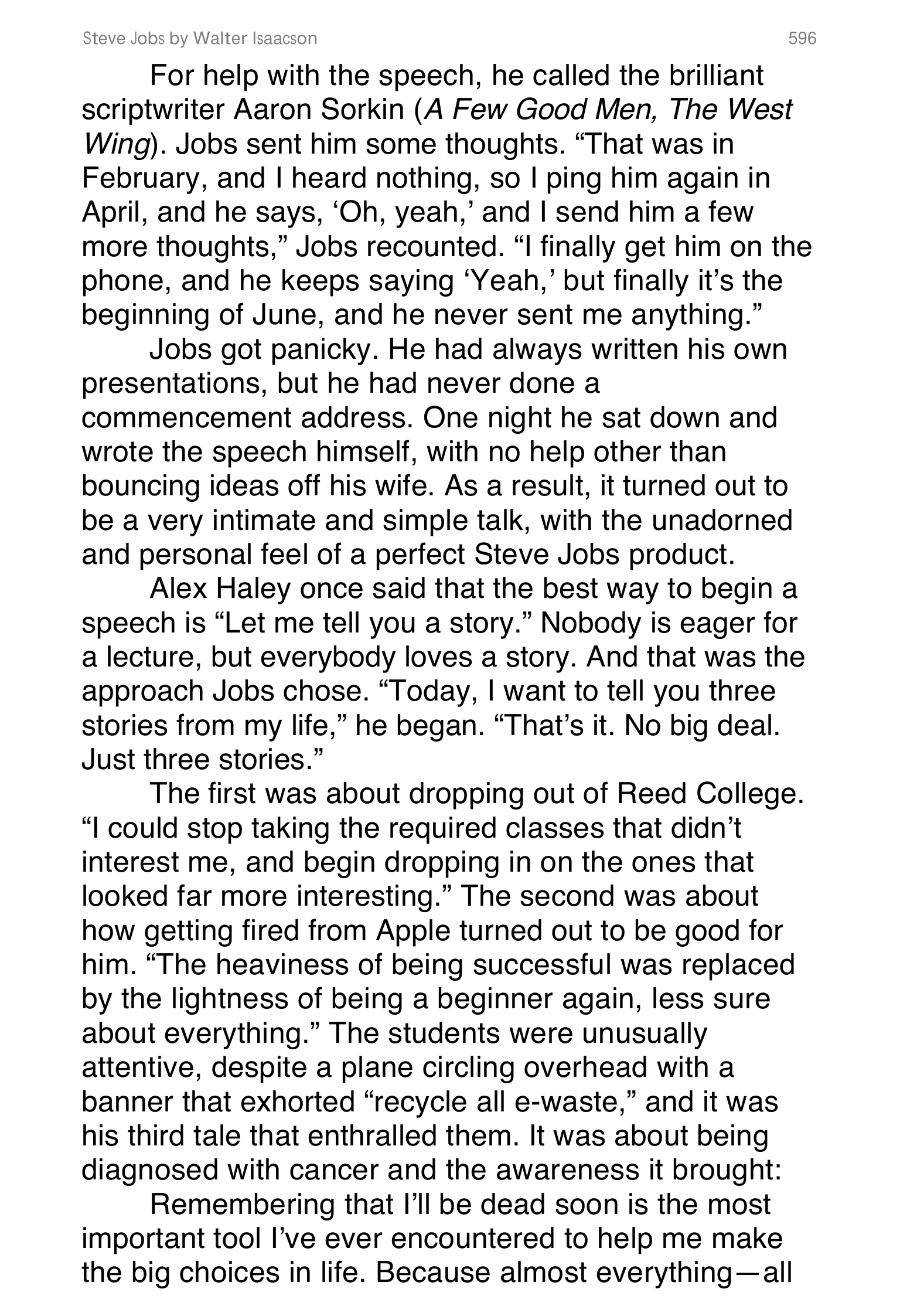 Apple Steve Jobs Biography by Walter Isaacson — page 614