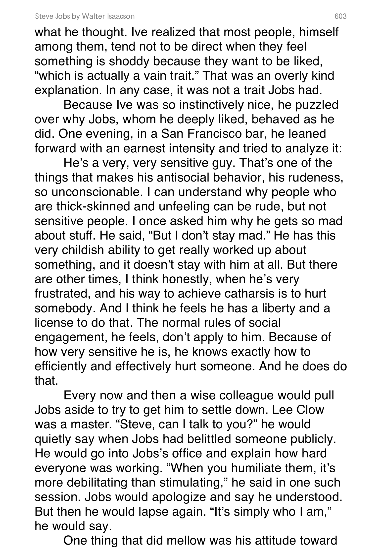 Apple Steve Jobs Biography by Walter Isaacson — page 621