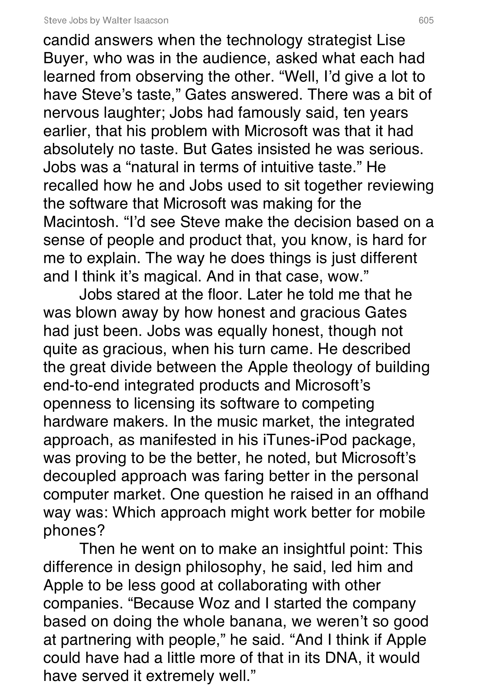 Apple Steve Jobs Biography by Walter Isaacson — page 623
