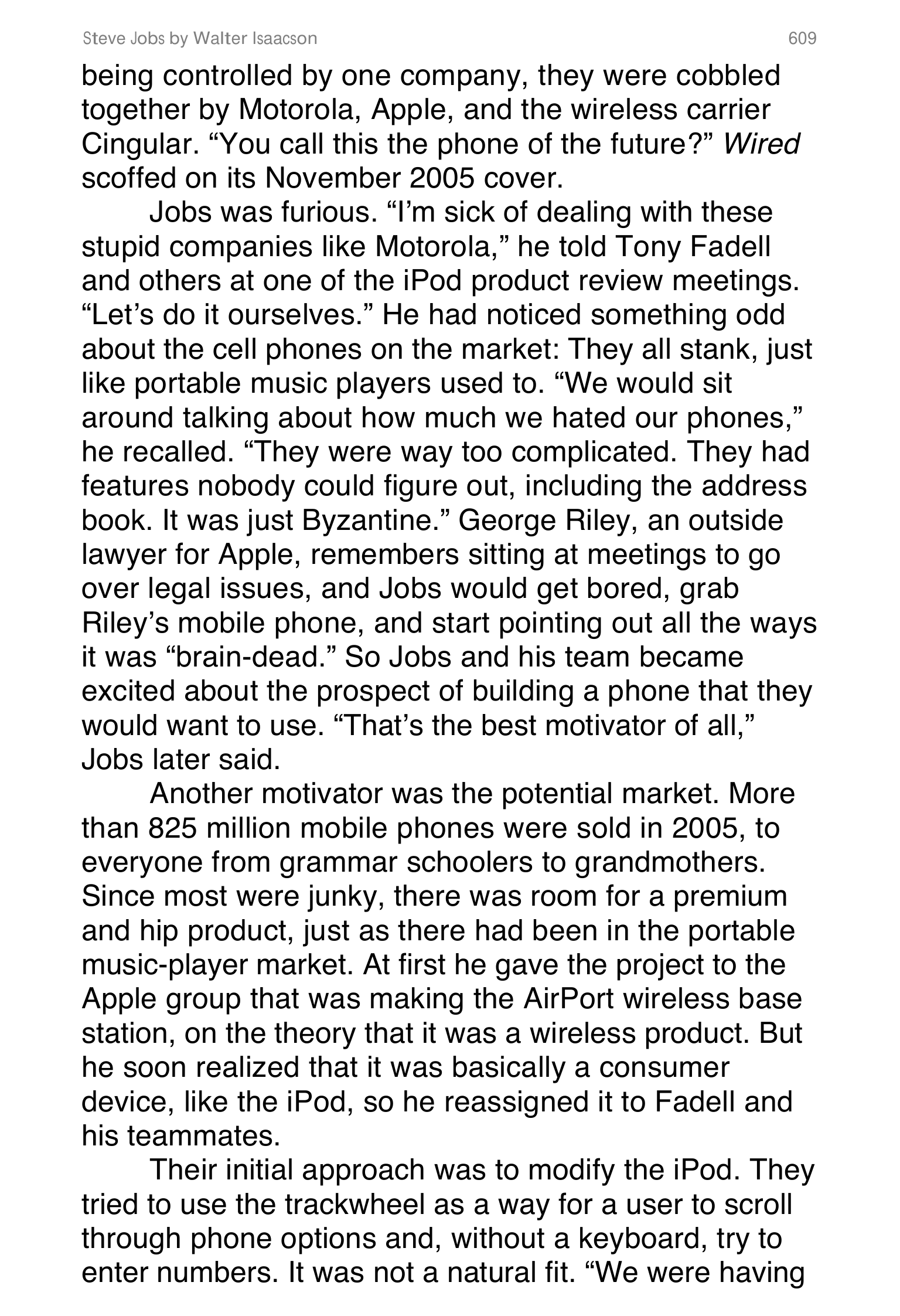 Apple Steve Jobs Biography by Walter Isaacson — page 627