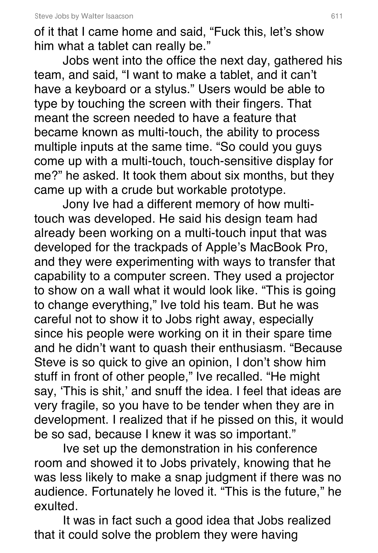 Apple Steve Jobs Biography by Walter Isaacson — page 629