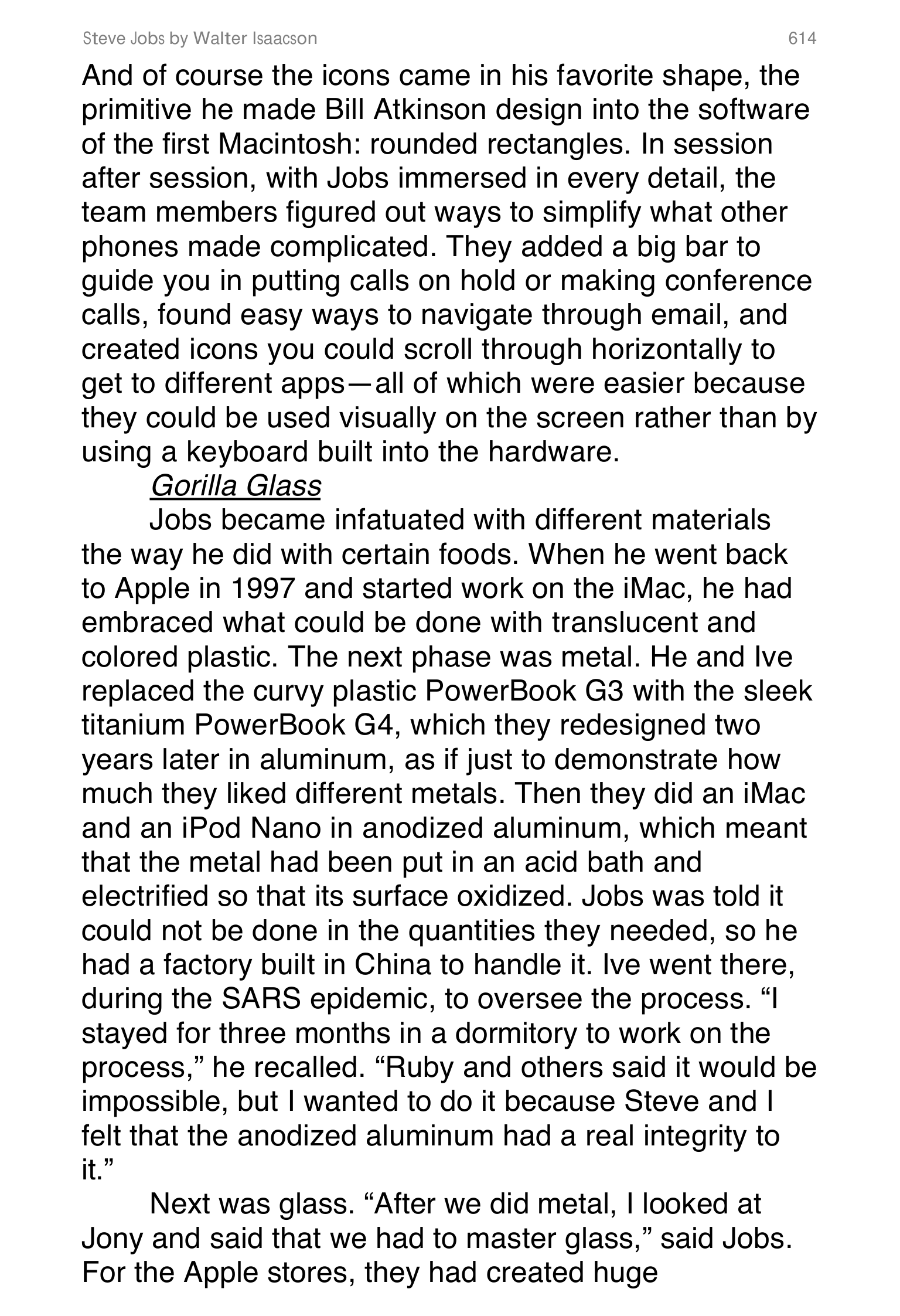 Apple Steve Jobs Biography by Walter Isaacson — page 632