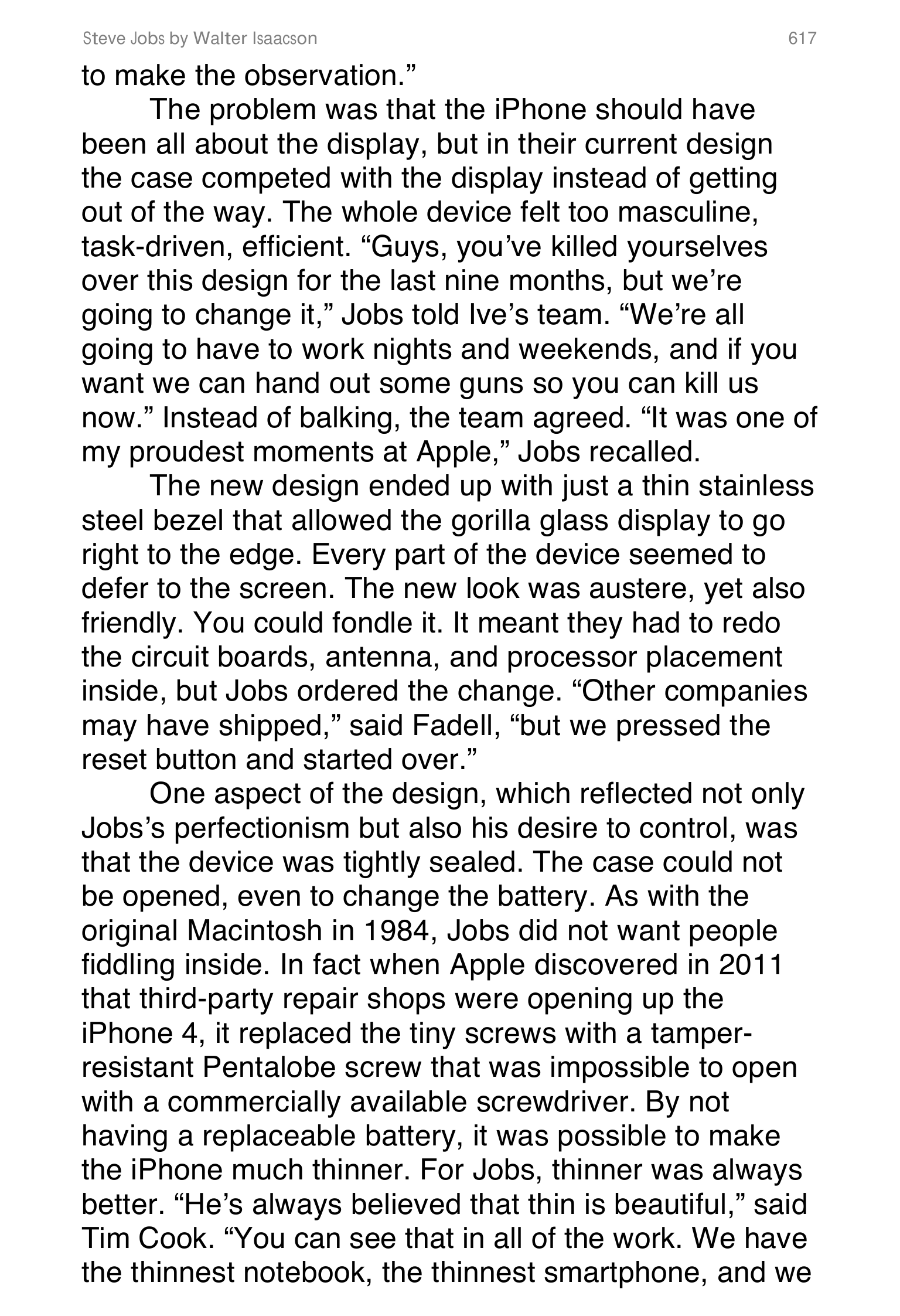 Apple Steve Jobs Biography by Walter Isaacson — page 635