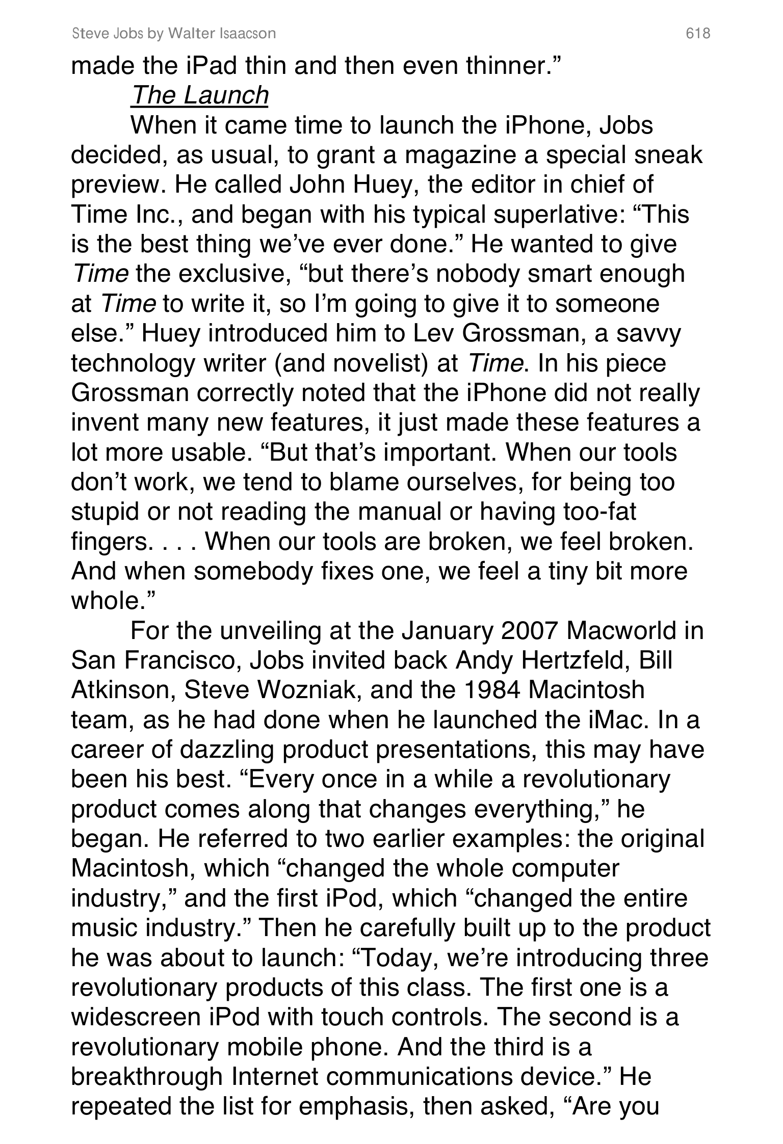 Apple Steve Jobs Biography by Walter Isaacson — page 636