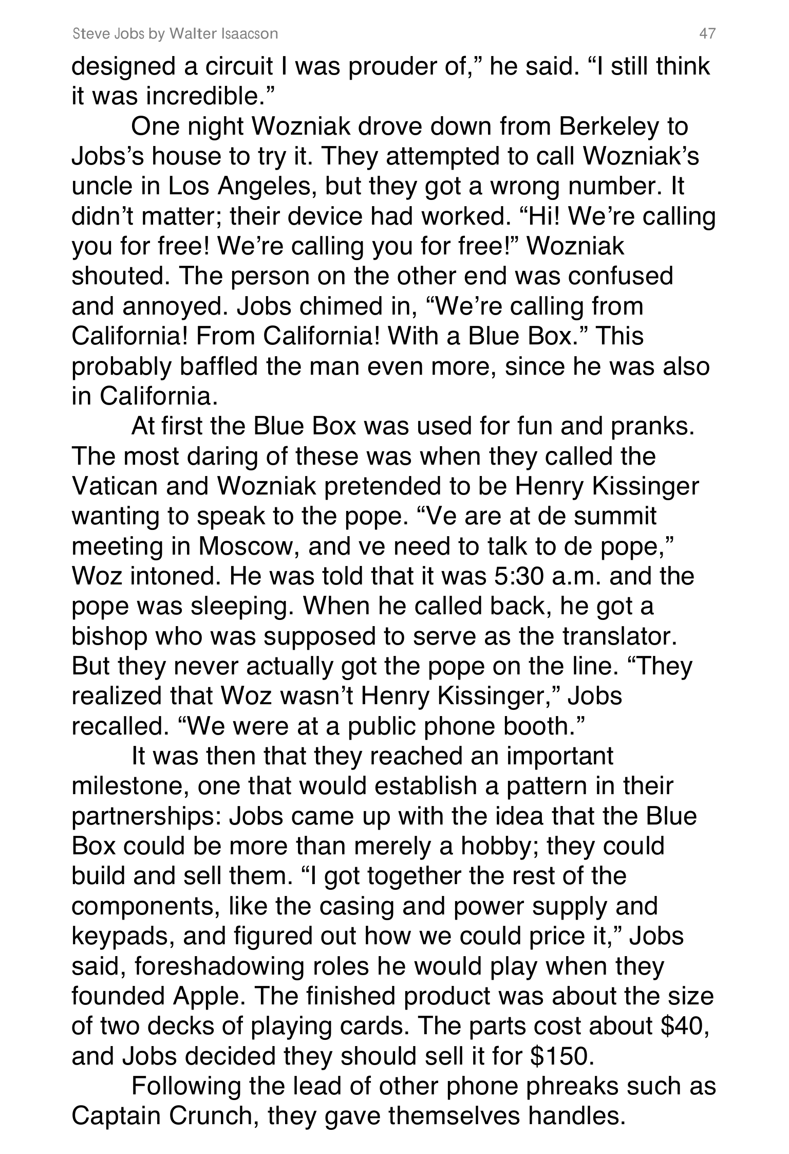 Apple Steve Jobs Biography by Walter Isaacson — page 65