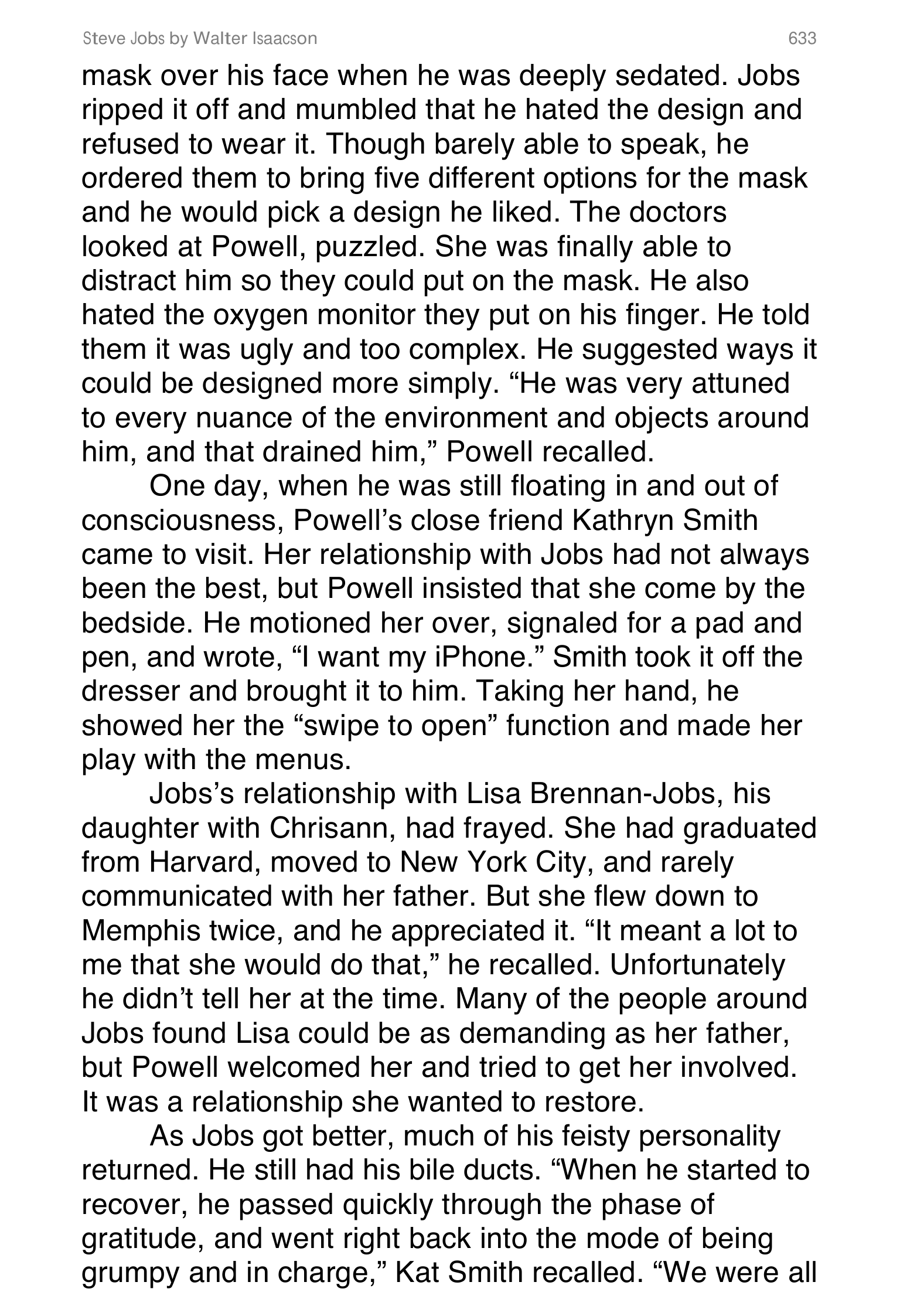 Apple Steve Jobs Biography by Walter Isaacson — page 651
