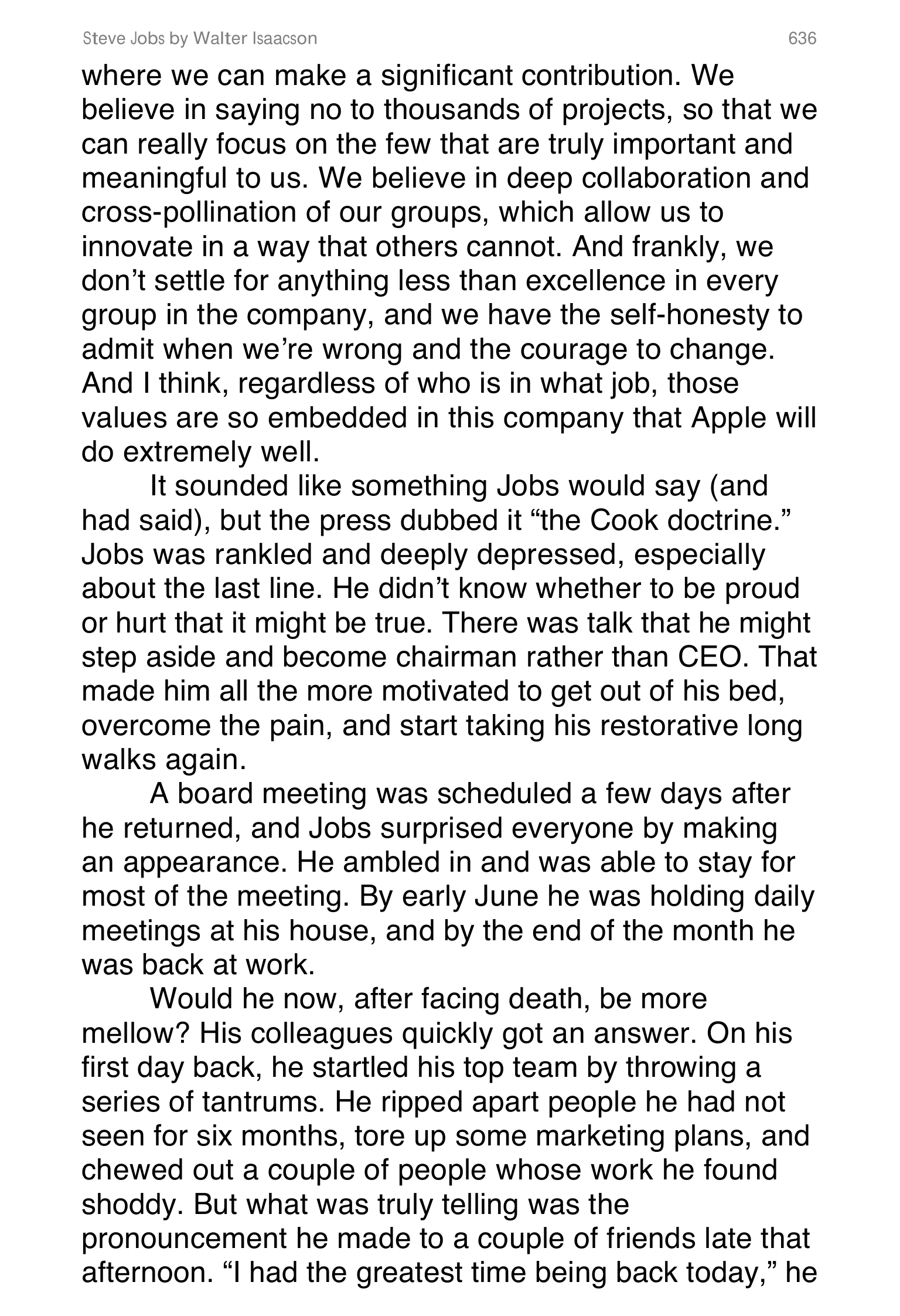 Apple Steve Jobs Biography by Walter Isaacson — page 654