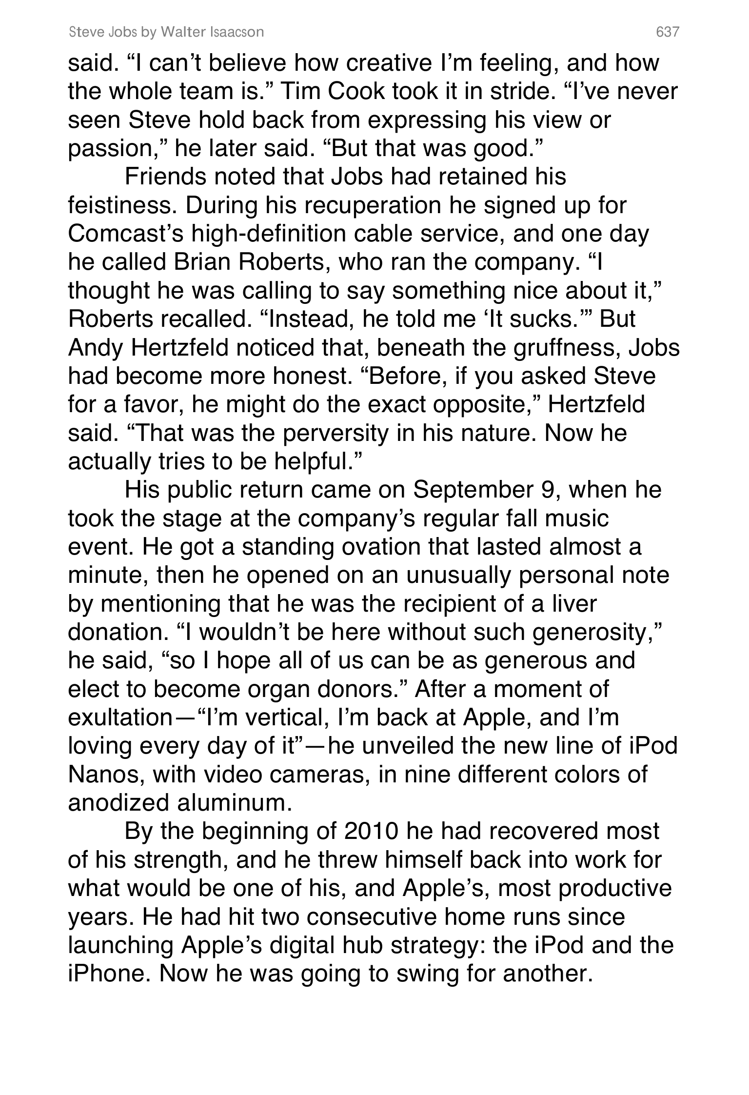Apple Steve Jobs Biography by Walter Isaacson — page 655