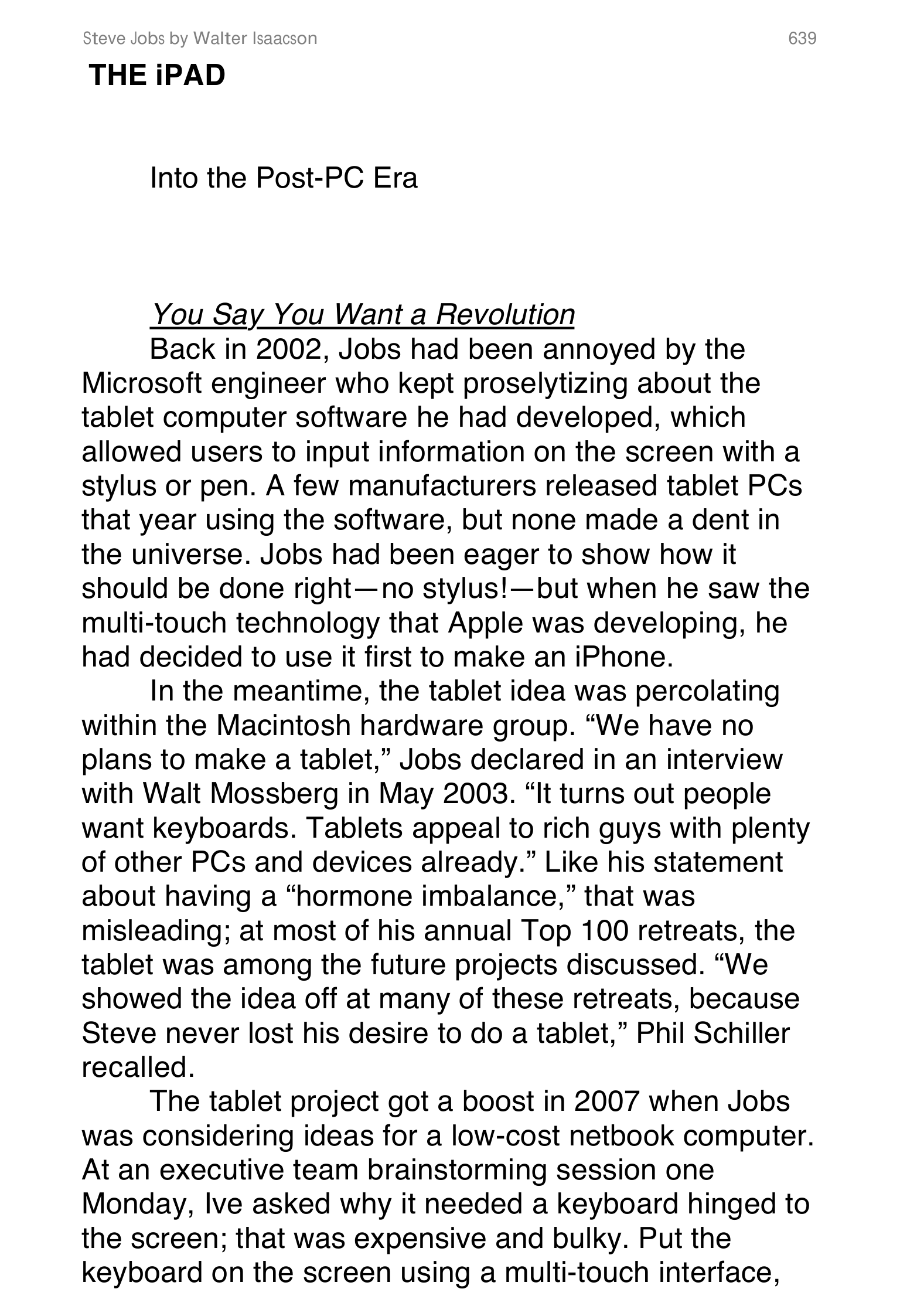 Apple Steve Jobs Biography by Walter Isaacson — page 657