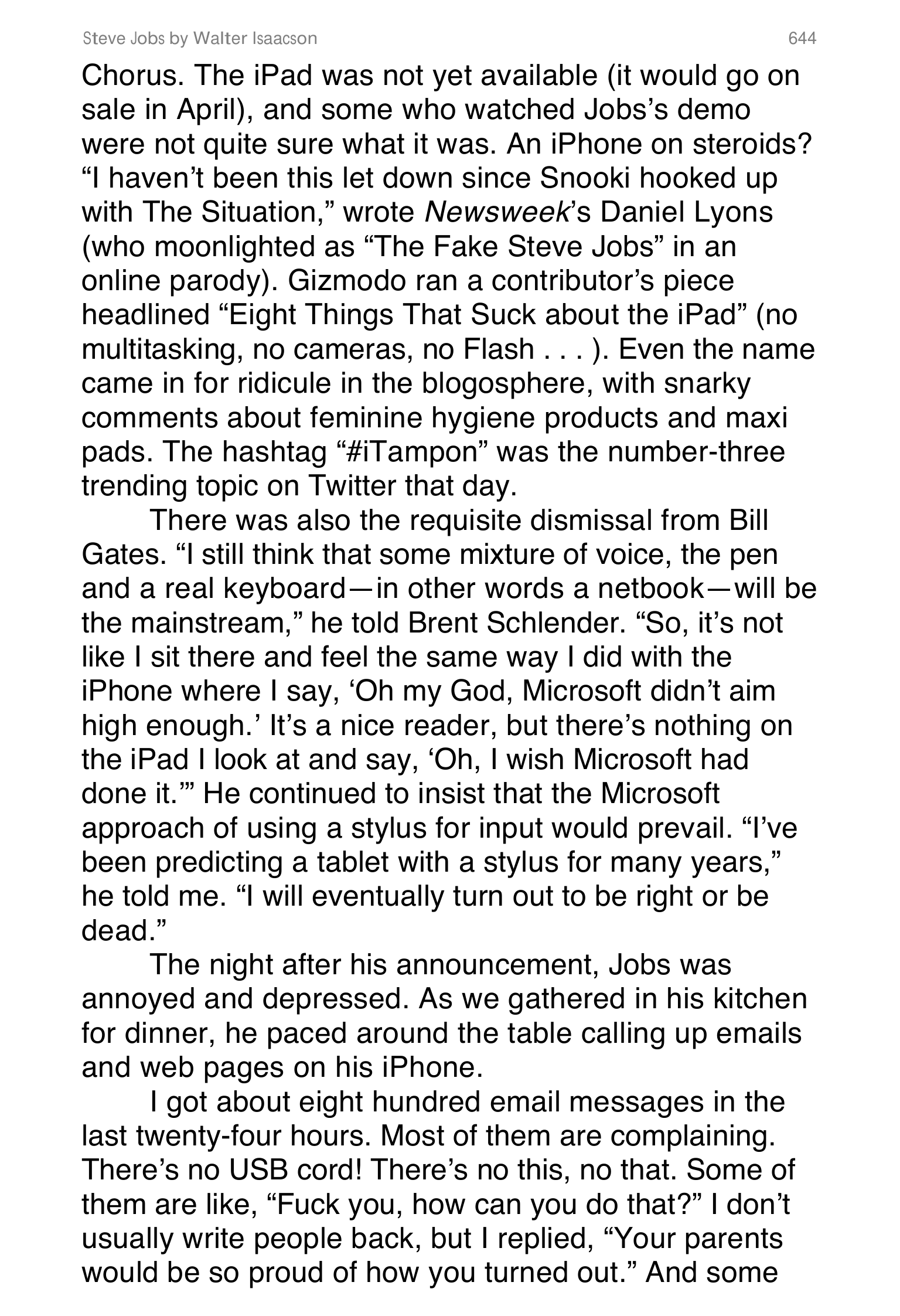 Apple Steve Jobs Biography by Walter Isaacson — page 662