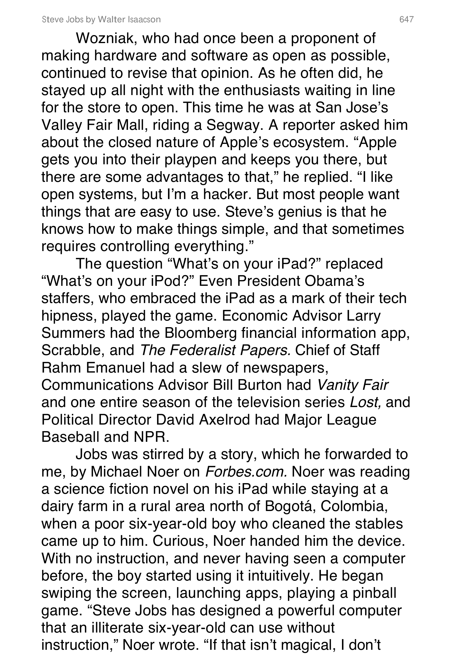 Apple Steve Jobs Biography by Walter Isaacson — page 665