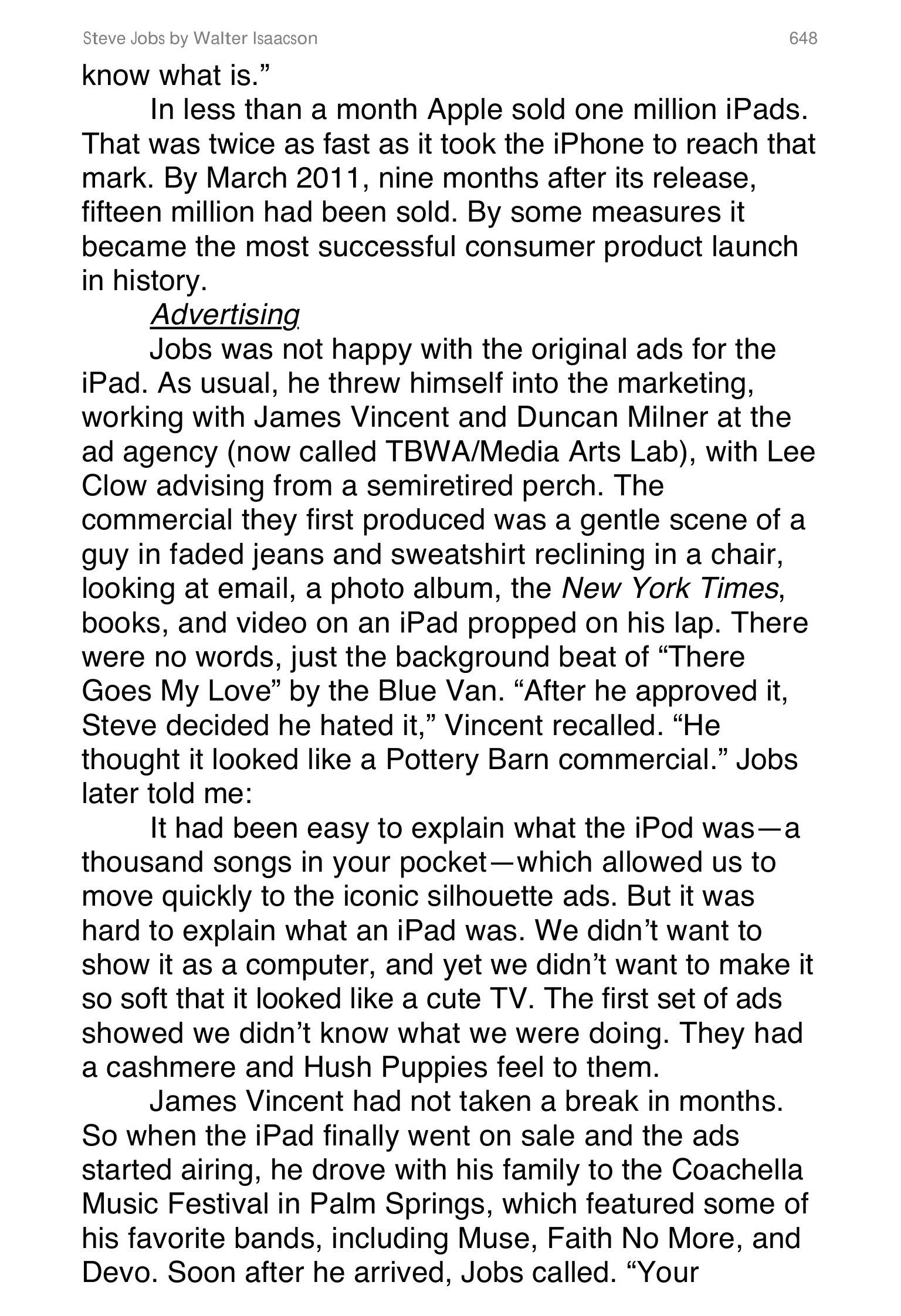 Apple Steve Jobs Biography by Walter Isaacson — page 666