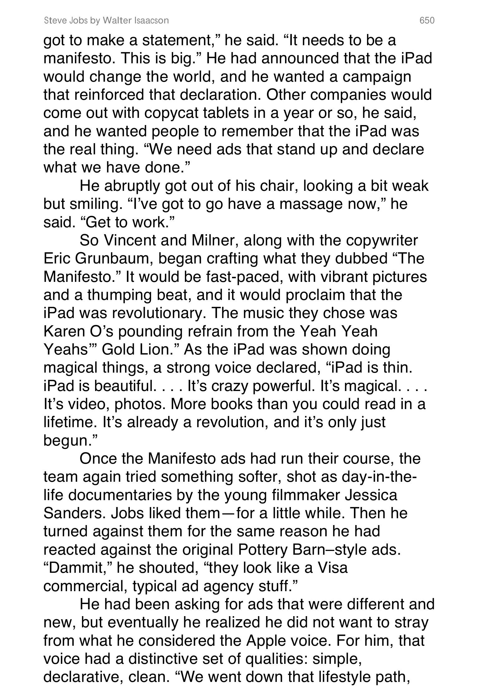 Apple Steve Jobs Biography by Walter Isaacson — page 668